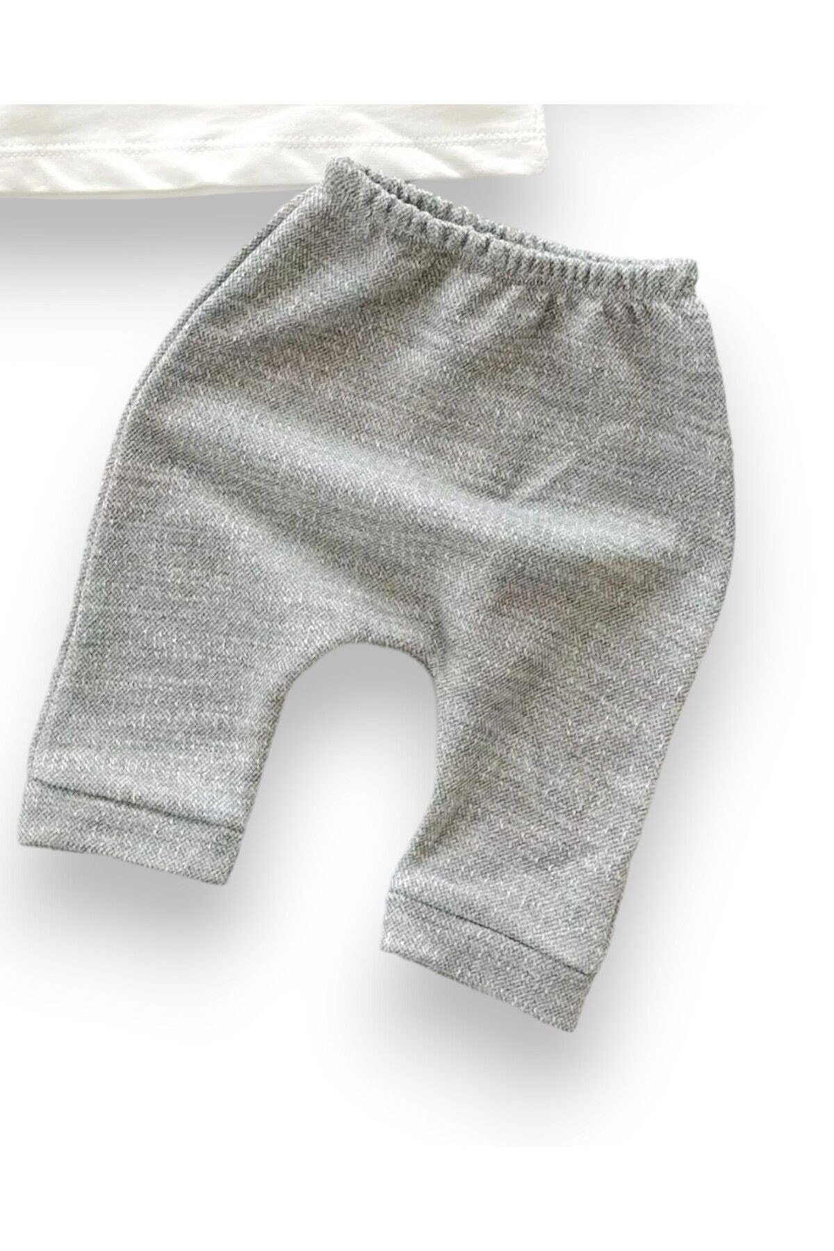 Erkek Bebek Mevsimlik Takımı, Ayıcık Nakışlı Uzun Kollu Bisiklet Yaka, Düğmeli Yakası Çıtçıtlı R1019