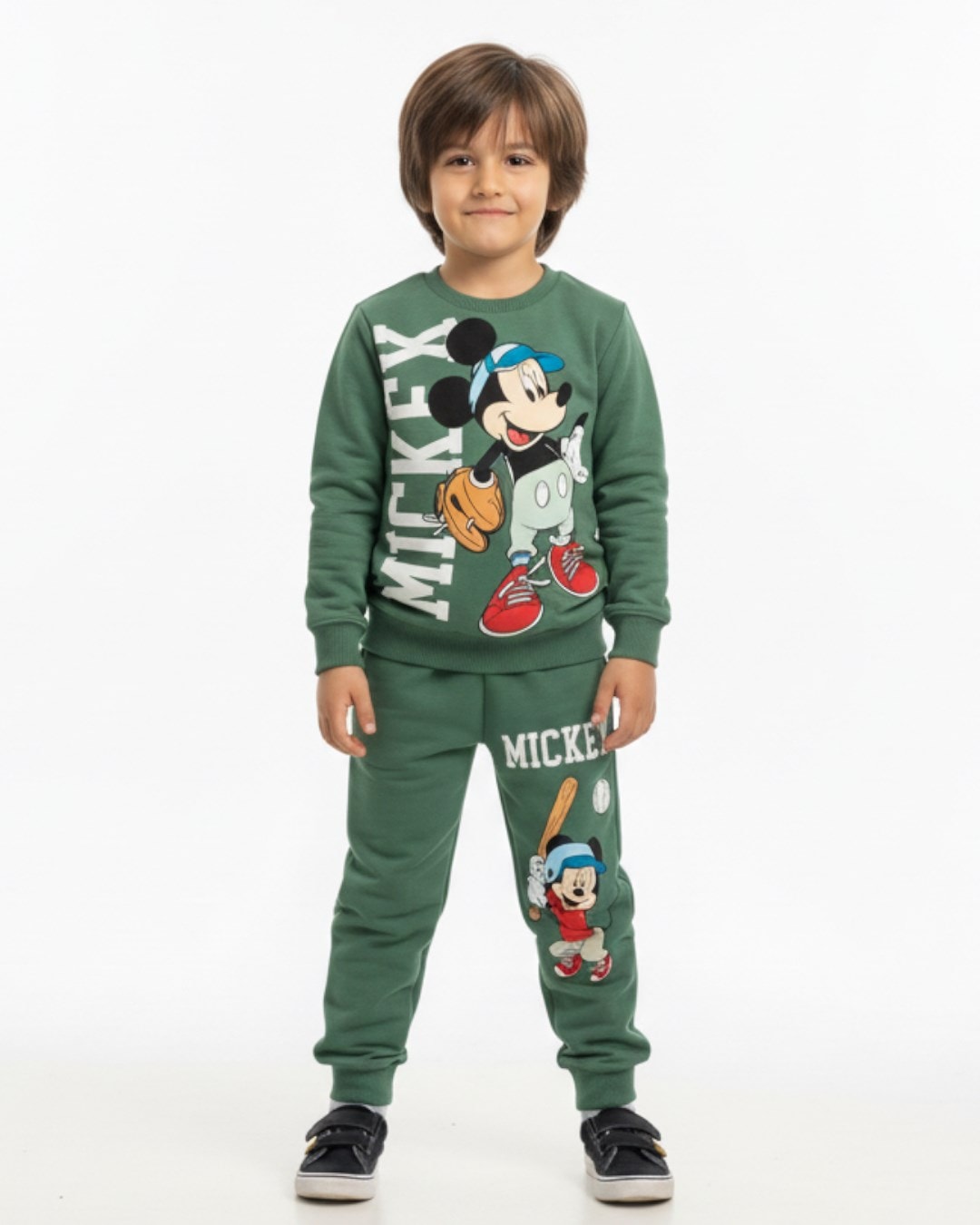 MİCKEY Baskılı Erkek Çocuk Mevsimlik İnce Eşofman Takımı l İnterlok Kumaş %100 Pamuklu l 6-10 Yaş l  R2336