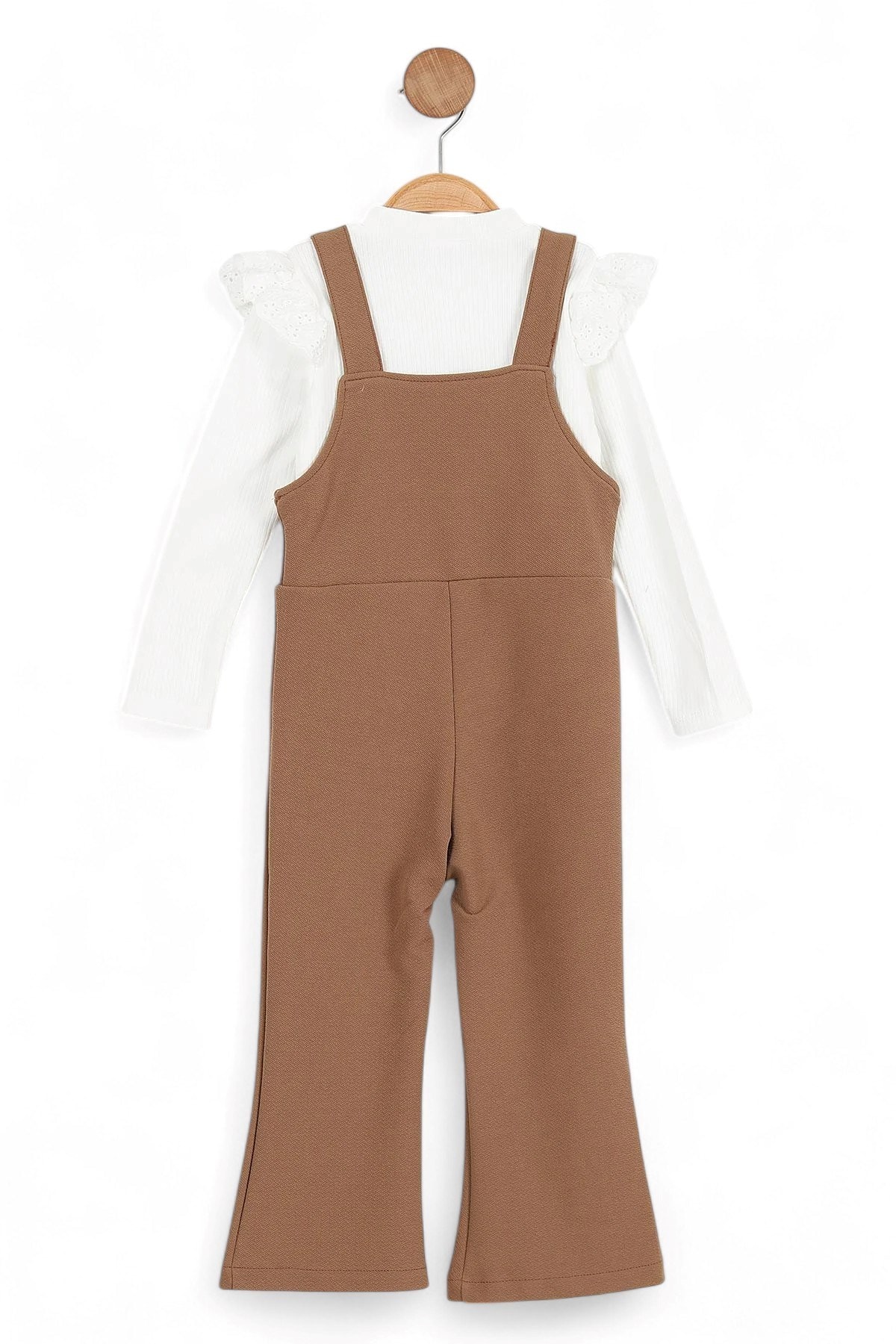 Kız Çocuk Scuba Kumaş Badili Salopet Bahçıvan Tulum 2-3-4-5-6 Yaz Kız Tulum R1486