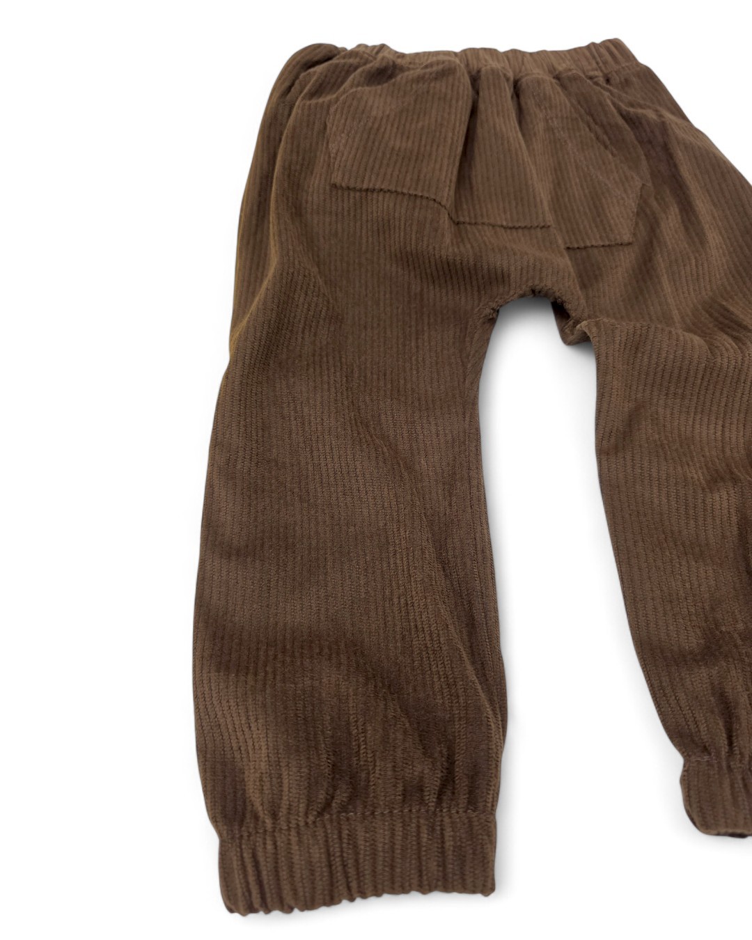 Erkek Bebek Kadife Pantalonlu, Hafif Şardonlu 2 İplik Sweathirt, 3-6-9-12-18-24 Ay 2'li Şık Takım R2135