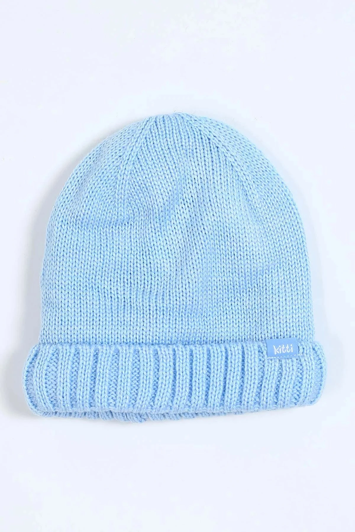 Erkek Bebek 0-18 Aylık İçi Polarlı Triko Bere / 0-18 Ay için Uygundur. BR20 - MAVİ