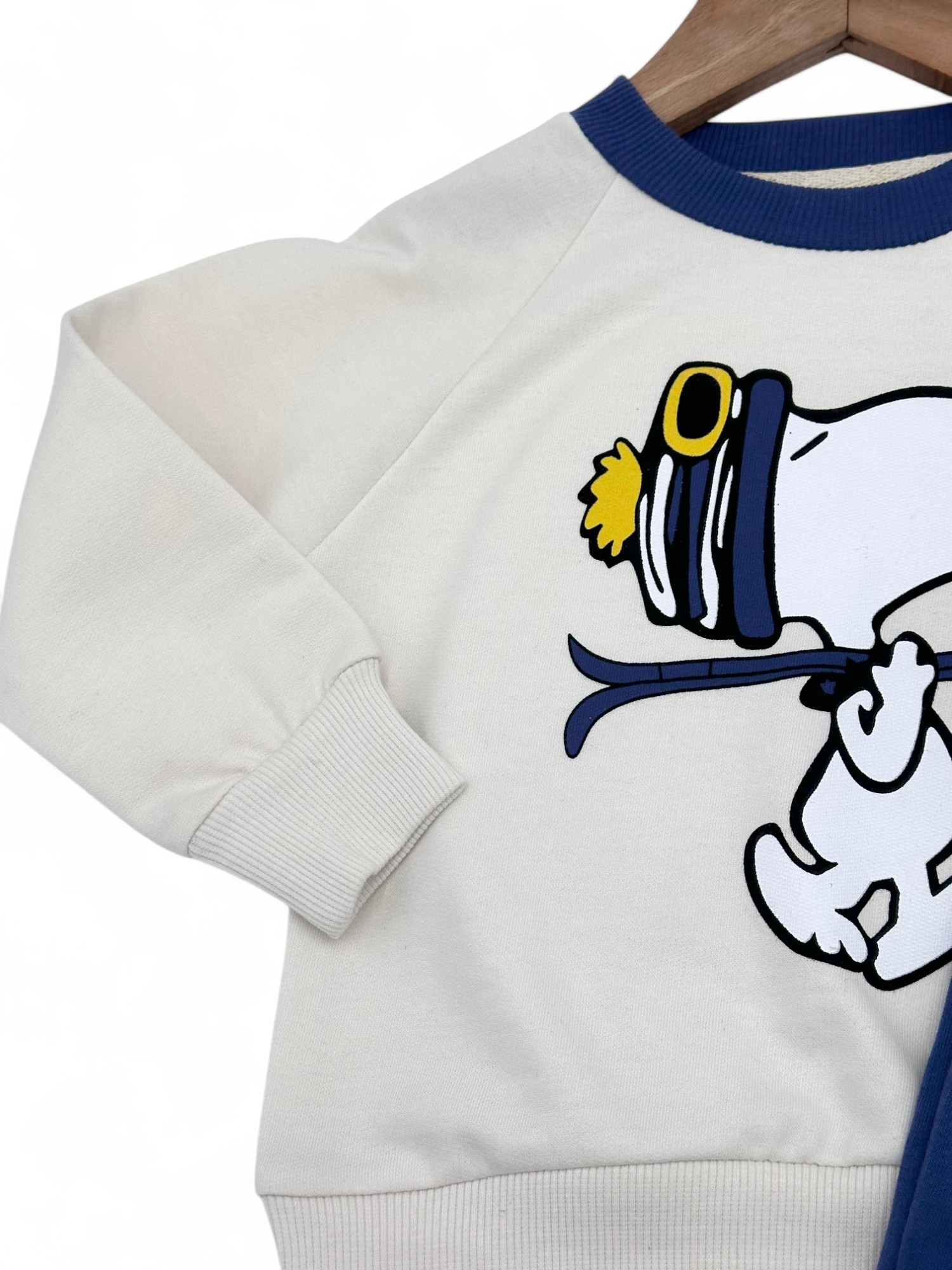 Erkek Çocuk Mevsimlik Snoopy Baskılı İkili Takım %100 Pamuk R552