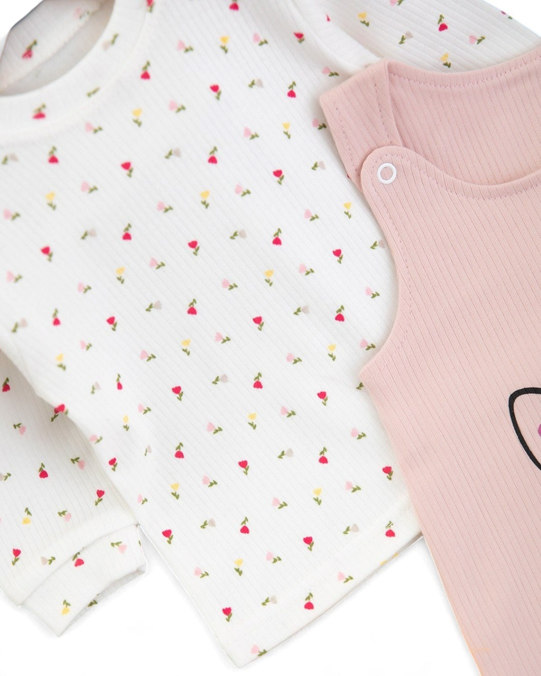 Kız Bebek Fitilli Kedi Baskılı Bahçıvan Salopet Tulum Yenidoğan 3-6-9 Ay Mevsimlik Uzun Kollu Tulum R337