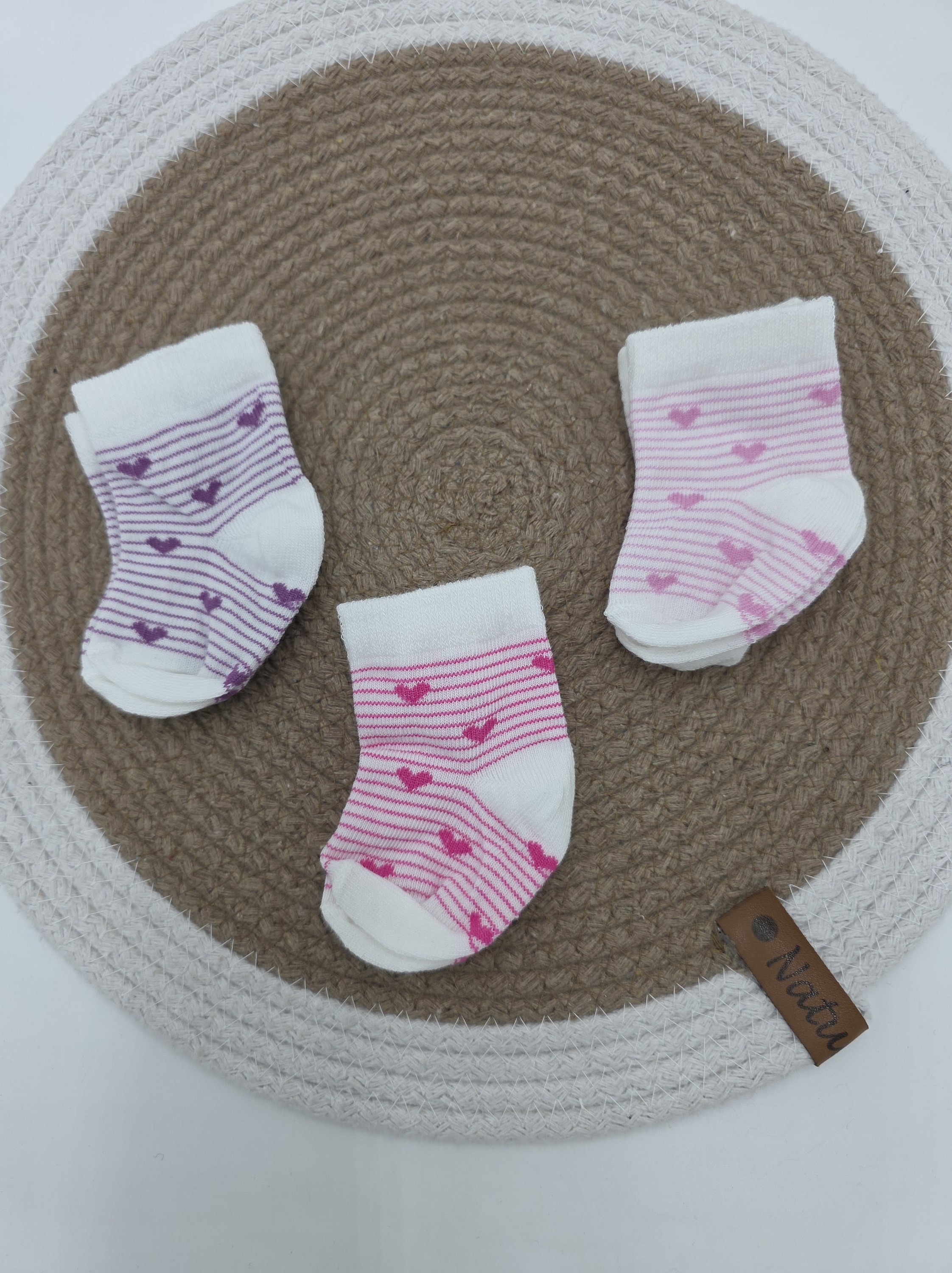 Yeni Doğan 0-6 Ay 3'lü Bebek Çorap Seti / Bebek Çorabı CP12 - MODEL 3