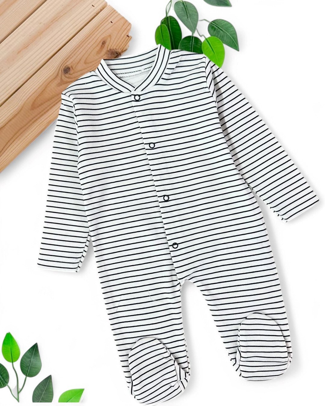 ERKEK BEBEK ÇİZGİLİ 0-3-6-9 AY MEVSİMLİK ÇİZGİLİ TULUM R1578