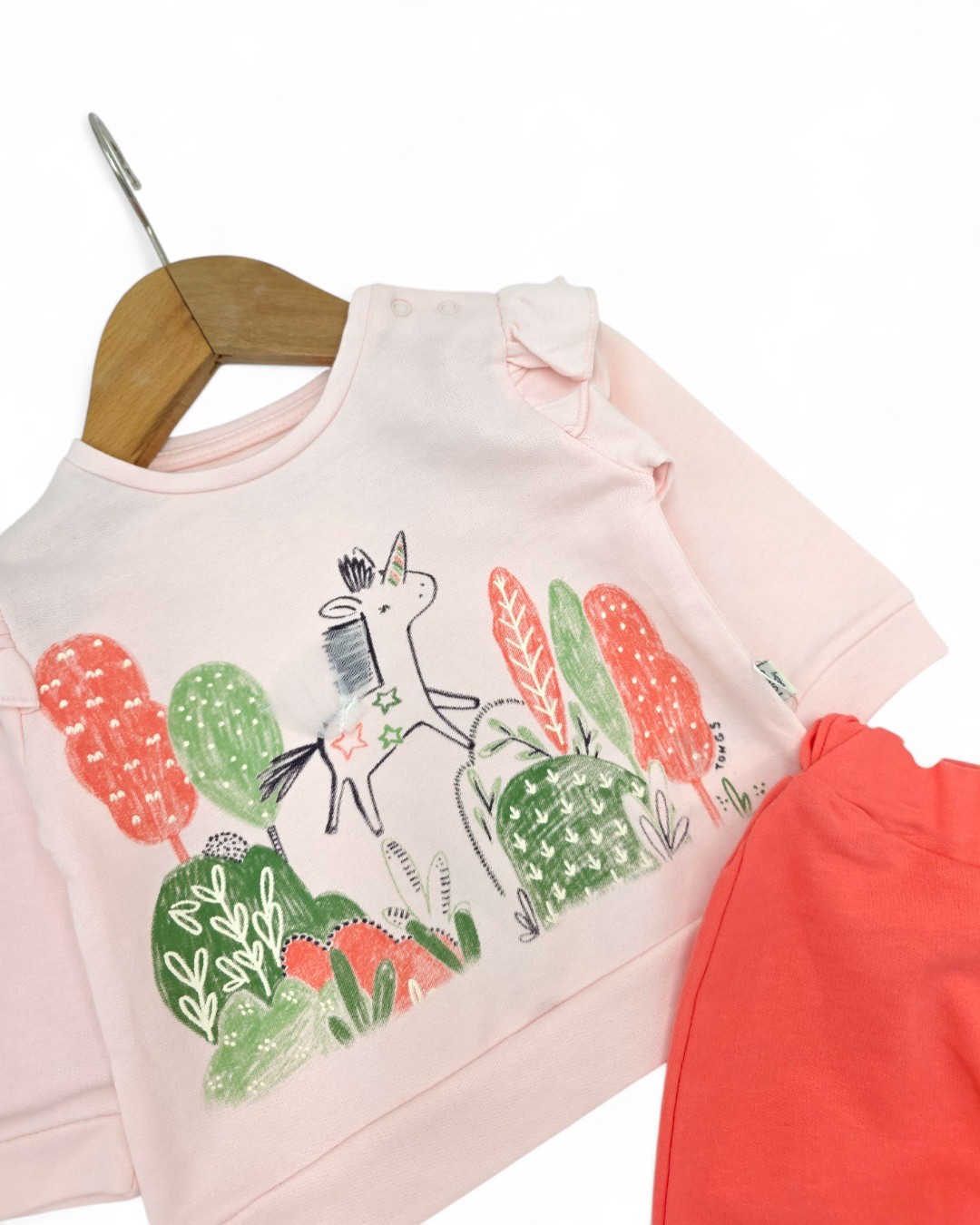 Kız Bebek ,Unicorn Baskılı, Mevsimlik 6-36 Ay Arası Şık Bebek Takımı Premium Kalite R2058