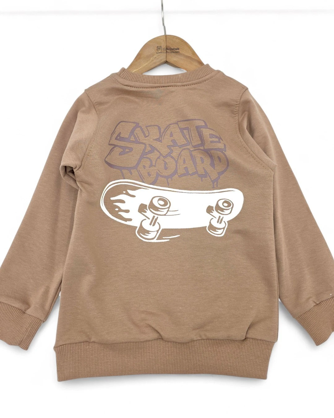 Erkek Çocuk Sırtı Kaykay Baskılı 2-10 Yaş Mevsimlik 2 İplik Eşofman Takımı R2127