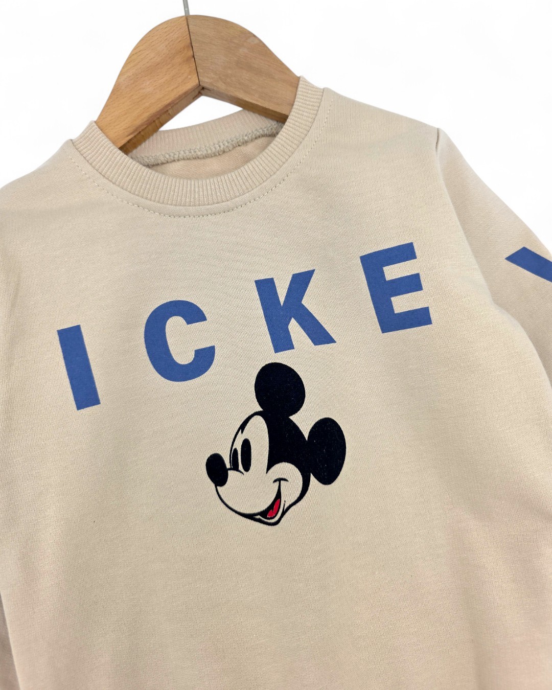 Erkek Çocuk Mevsimlik Mickey Baskılı 2-3-4-5-6 Yaş Bisiklet Yakalı Eşofman Kreş Takımı R585