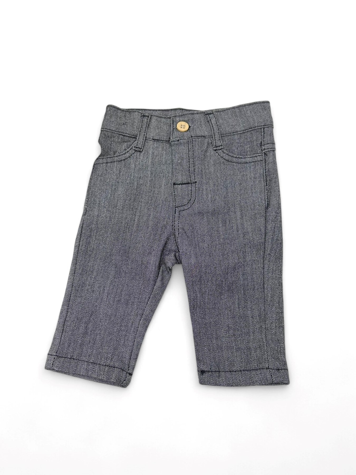 ERKEK BEBEK 6-9-12-18-24 AY GRİ PANTALONLU CEKETLİ PAPYONLU ŞIK TAKIM ELBİSE R1480