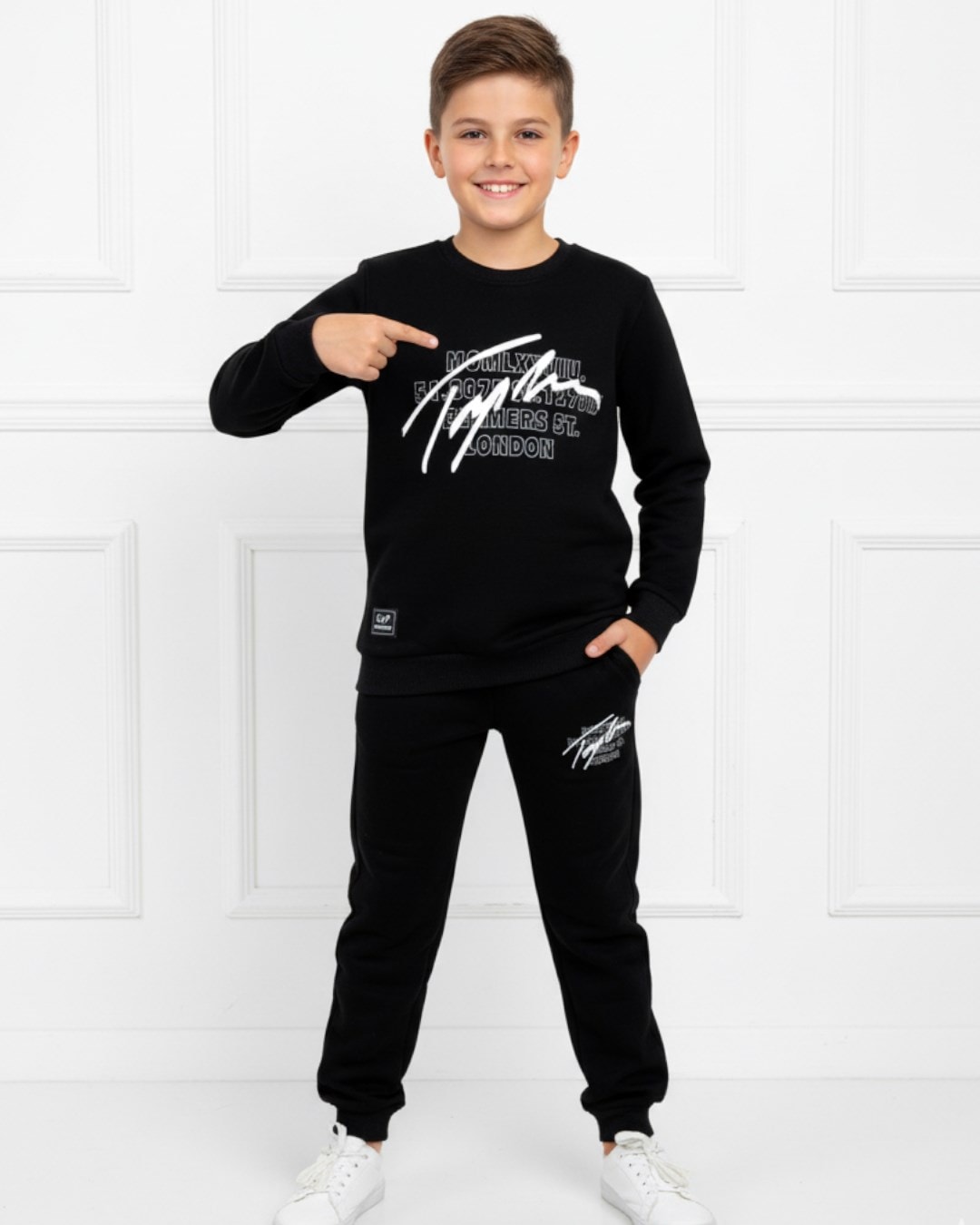 Erkek Çocuk Kışlık 3 İp Şardonlu 10-11-12-13-14 Yaş Eşofman Takımı / Sweatshirt ve Eşofman Altı OT104
