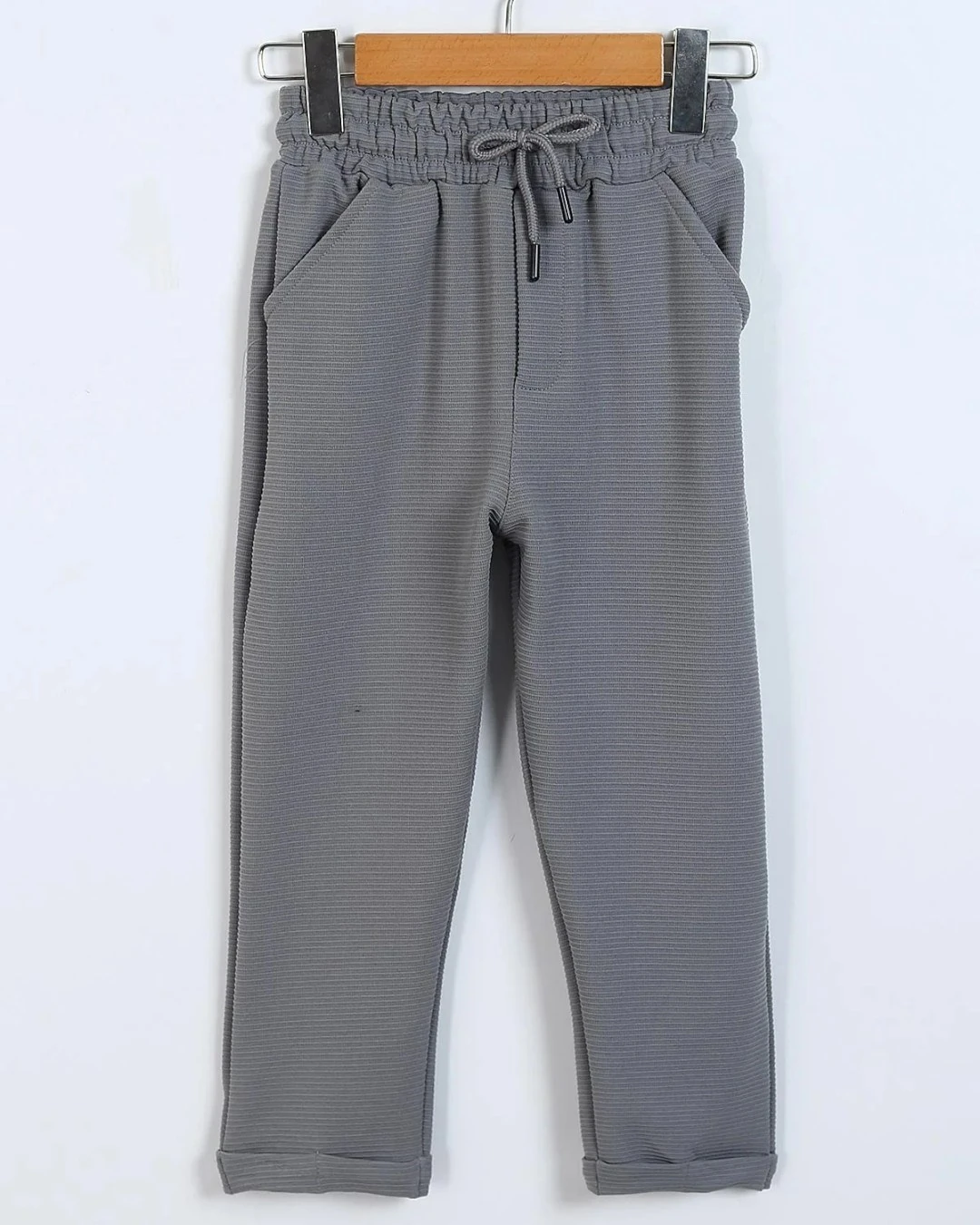 Erkek Çocuk Mevsimlik 4-11 Yaş Gömlek  Yakalı 2'li Alt Üst Şık Takım R1611