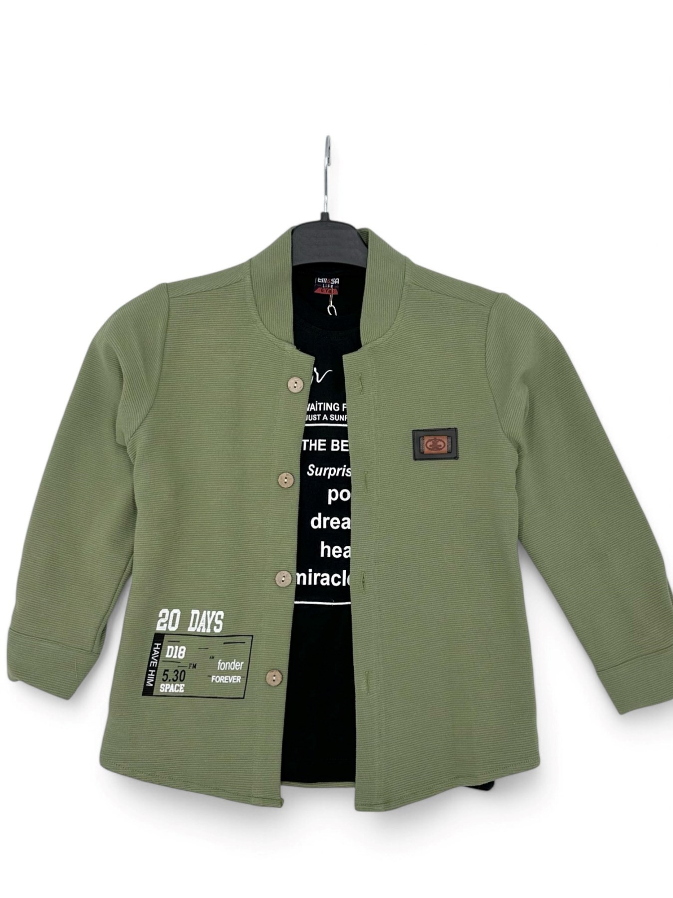 ERKEK ÇOCUK GÖMLEKLİ T-SHİRTLÜ KOT PANTALONLU 6-7-8-9- YAŞ ŞIK BAYRAMLIK KOMBİN R1662