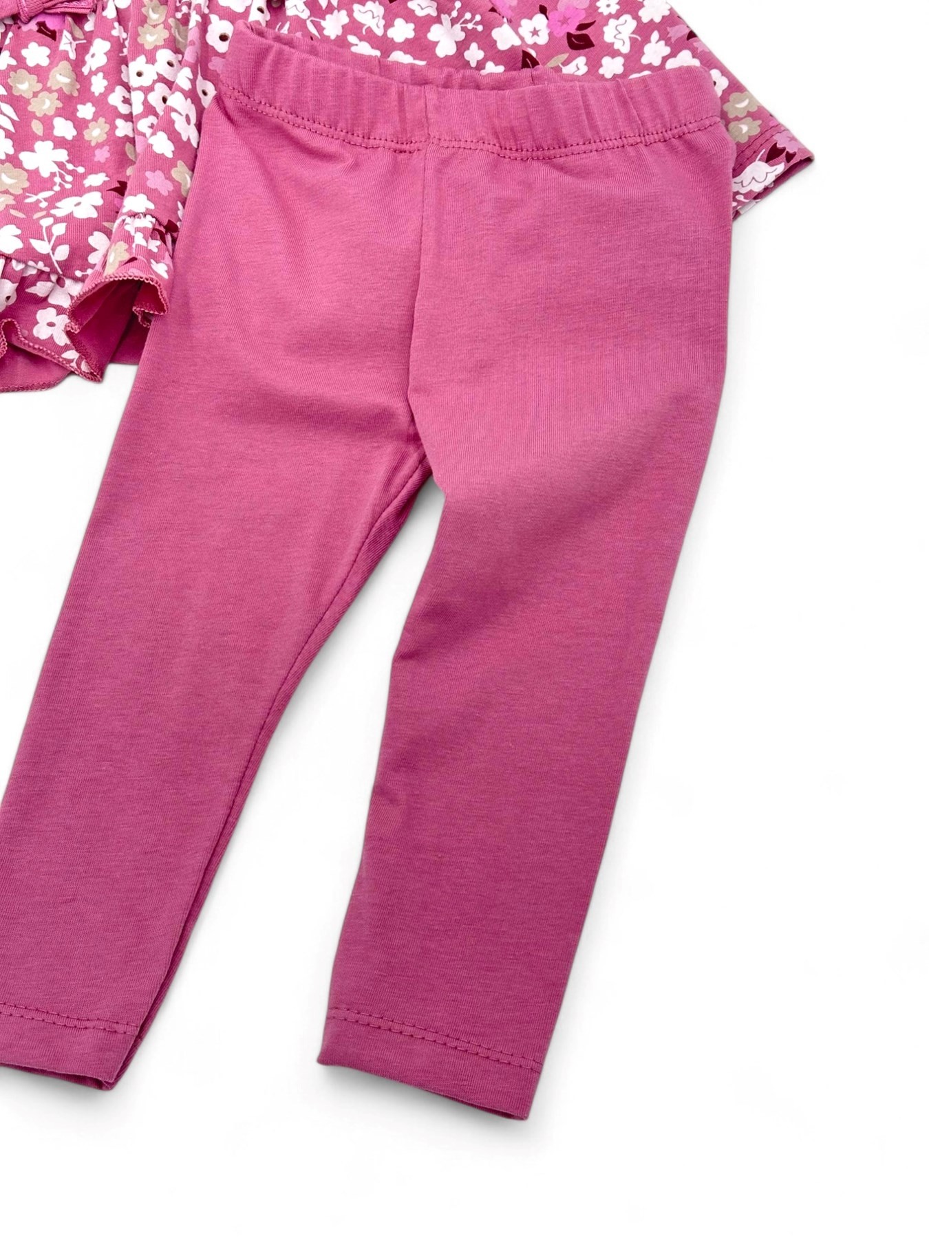 KIZ BEBEK ÇİÇEK BASKILI GİPELİ MEVSİMLİK ALT ÜST TAKIM 3-6-9-12-18 AY KIZ BEBEK TAKIMI R1494