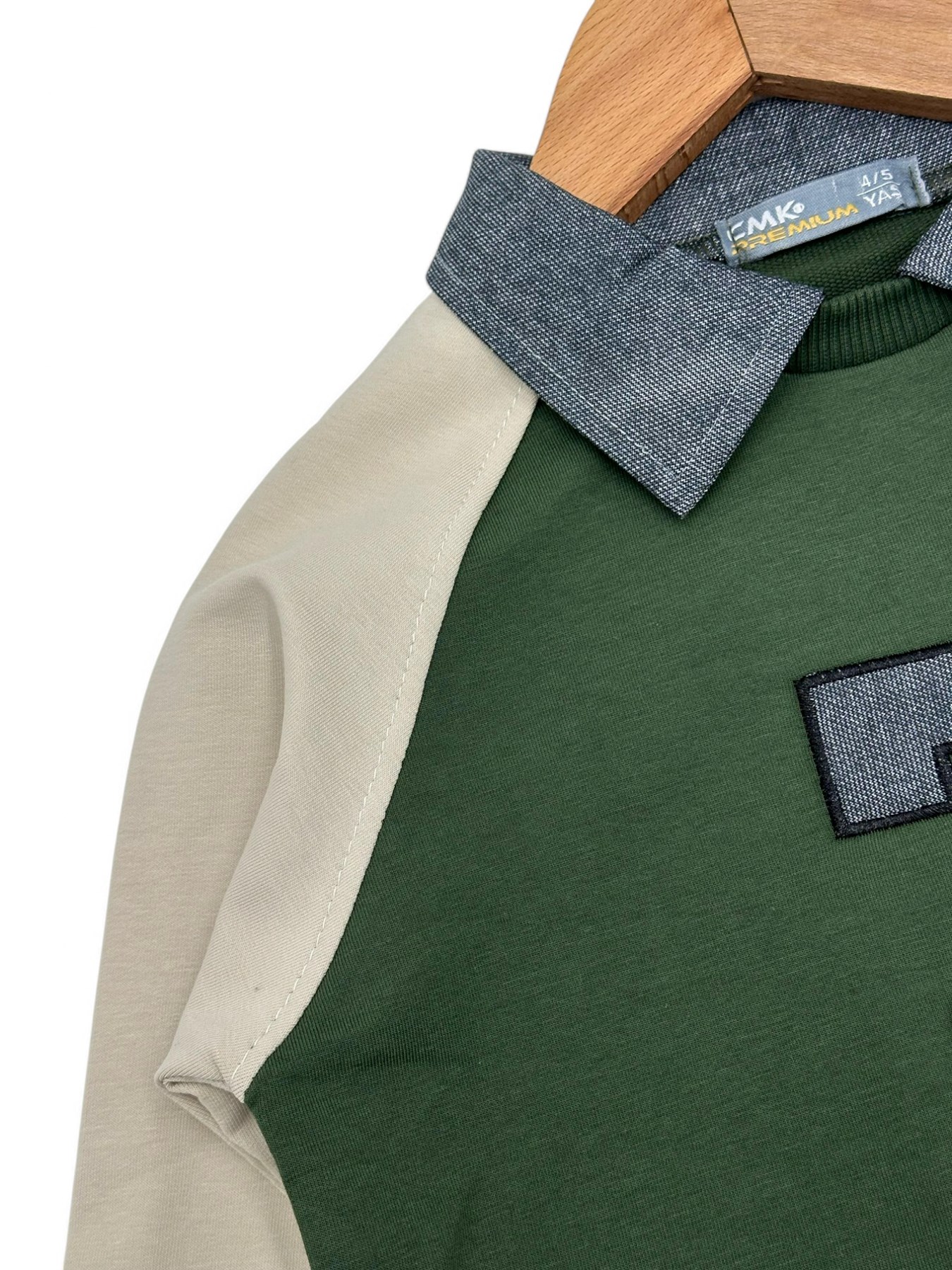 ERKEK ÇOCUK DAR KALIP  7 NAKIŞLI GÖMLEK YAKALI ÇİMALI PANTALONLU ŞIK TAKIM R1668