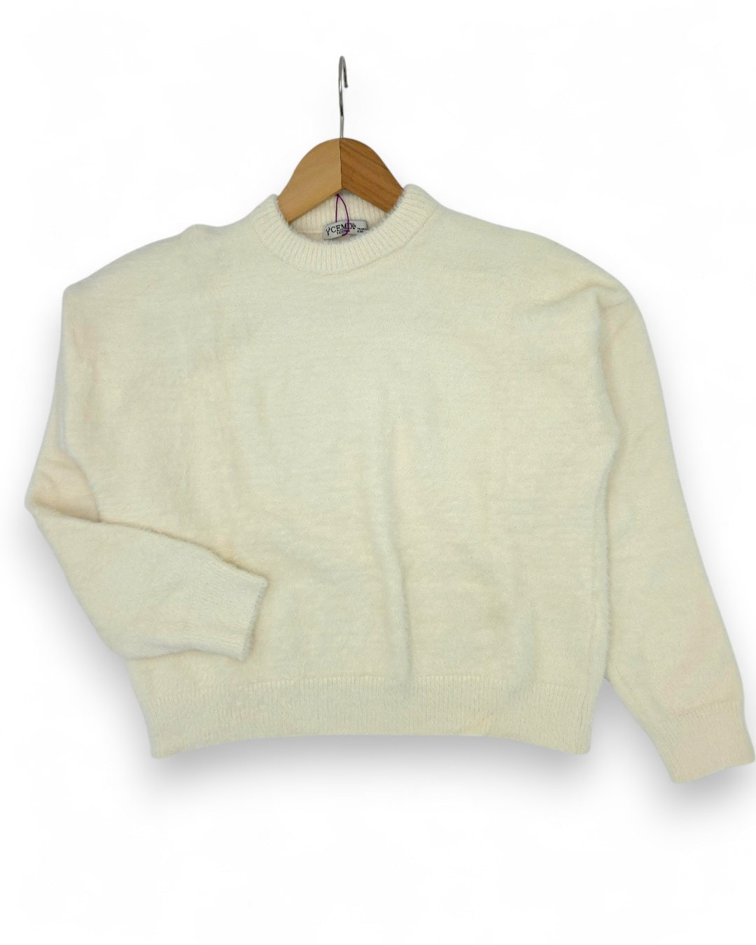 Kız Çocuk Tüylü Triko Kazak, 9-10-11-12-13-14-15 Yaş, Tüylü Yumuşacık KazakR2333