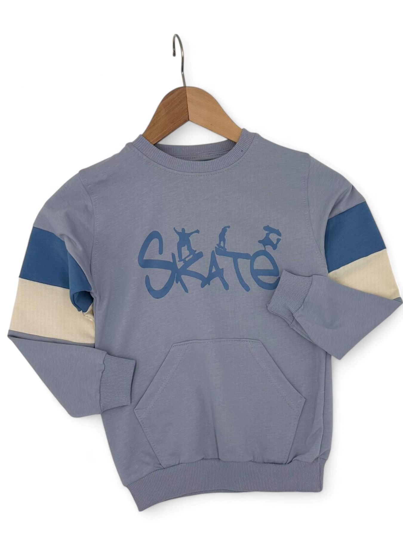 ERKEK ÇOCUK SKATE BASKILI MEVSİMLİK 6-7-8-9-10 YAŞ EŞOFMAN TAKIMI R1409