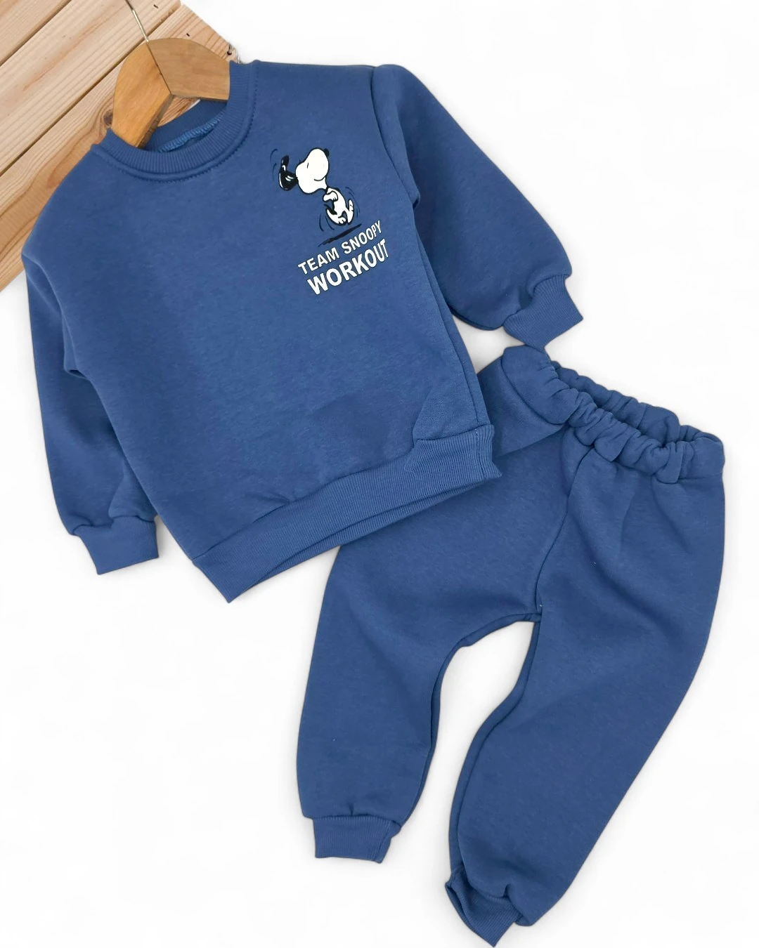 Erkek Çocuk Kışlık Kalın 3 İp Şardonlu 2-3-4-5 Yaş Alt Üst Eşofman Takımı l DAR KALIPTIR. R2362