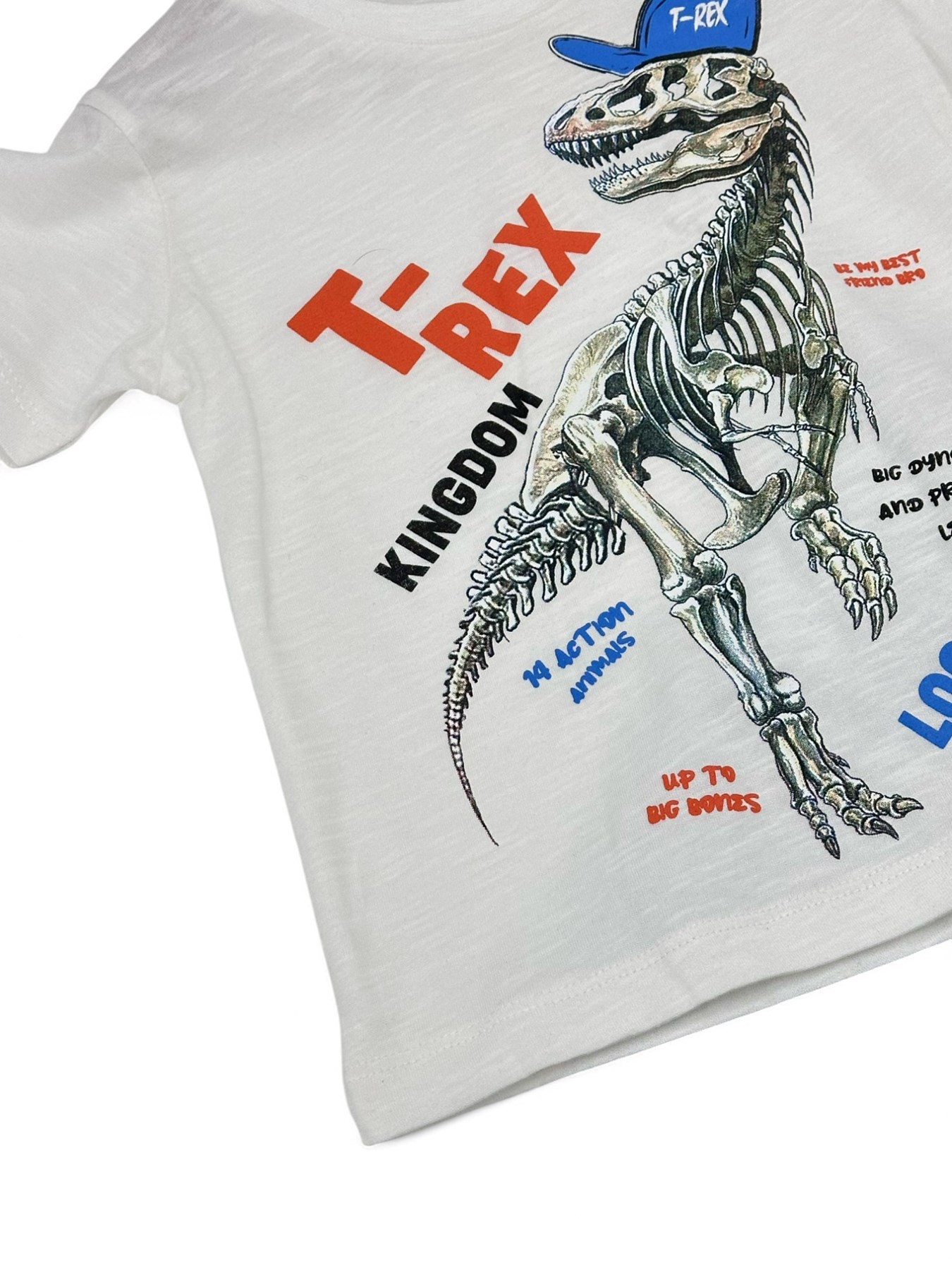 ERKEK ÇOCUK YAZLK T-REX 2-3-4-5-6 YAŞ ŞORTLI ALT ÜST TAKIM R1782