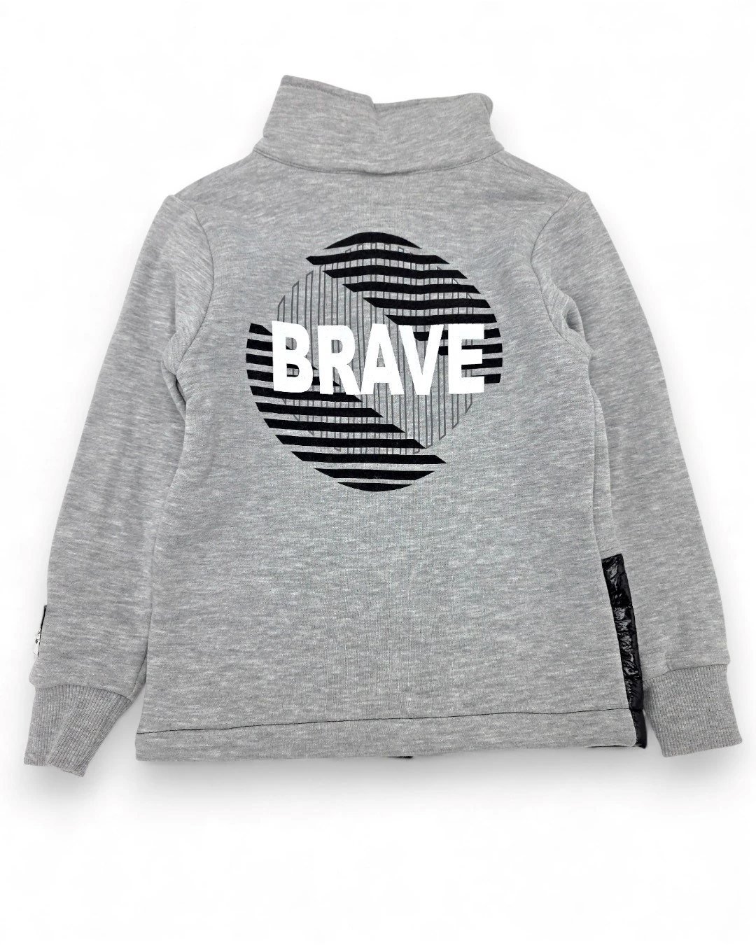 Erkek Çocuk Kışlık 3 İp Şardonlu Fermuarlı Ceketli 2'li Alt Üst Eşofman Takımı  6-13 Yaş R2411 