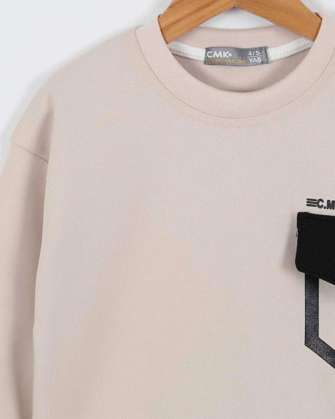 Erkek Çocuk Mevsimlik Yazı Baskılı Cep Detaylı Sweatshirt ve Pantalonlu Alt Üst Şık Takım 4-11 Yaş R2260