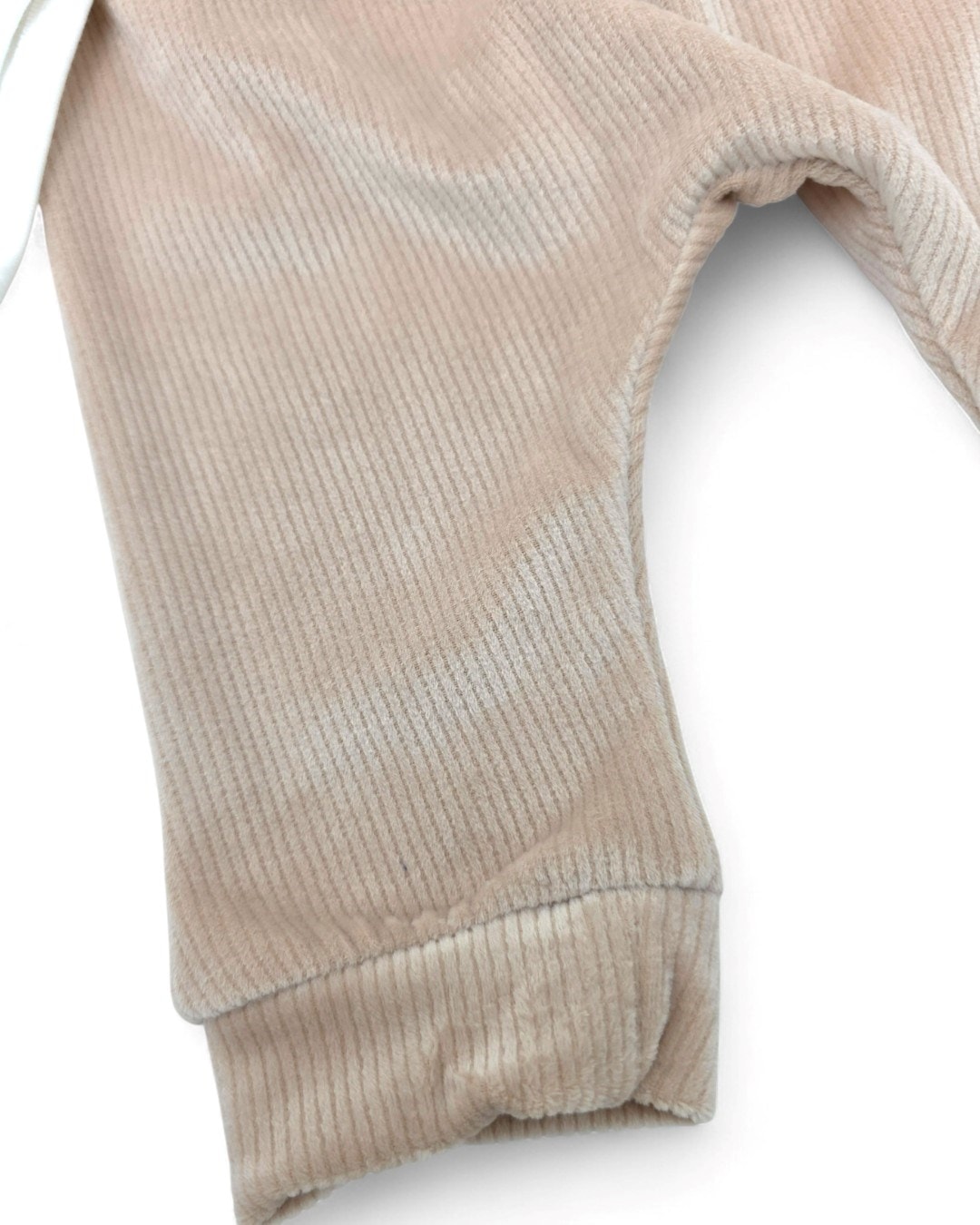 Kışlık Ayıcık Detaylı 3 Parça Kadife Bebek Takımı | 0-9 Ay Kapüşonlu Hırka, Body ve Pantolon Seti R2213