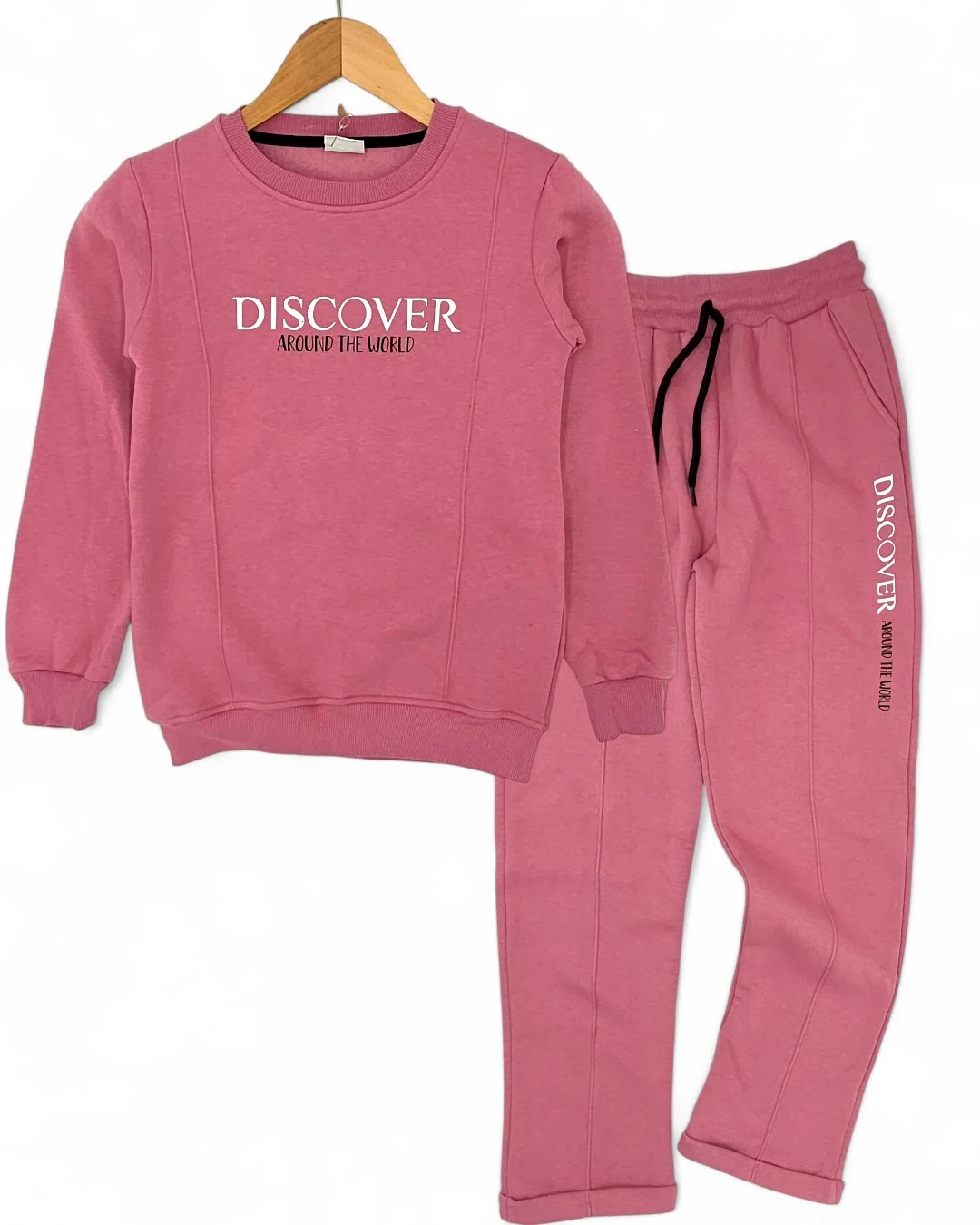 Kız Çocuk Kışlık 3 İp Şardonlu 10-11-12-13-14 Yaş Eşofman Takımı / R2293