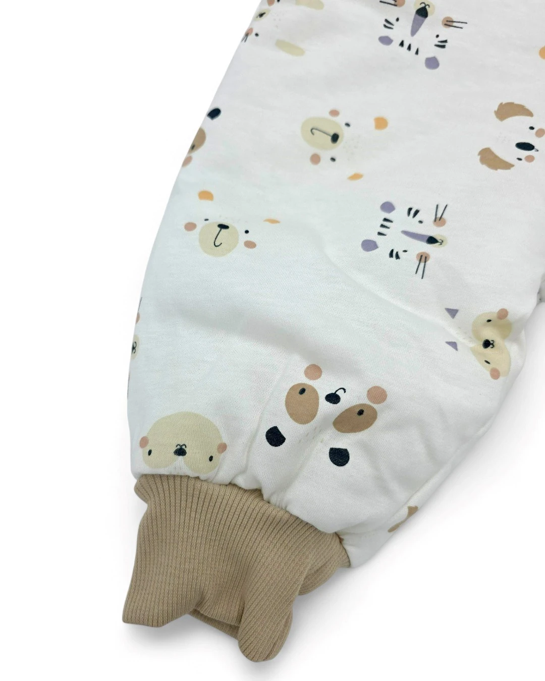 1-6 Yaş Ayıcık Desenli Fermuarlı Çocuk Uyku Tulumu, 2,5 TOG Elyaf Dolgulu R2268