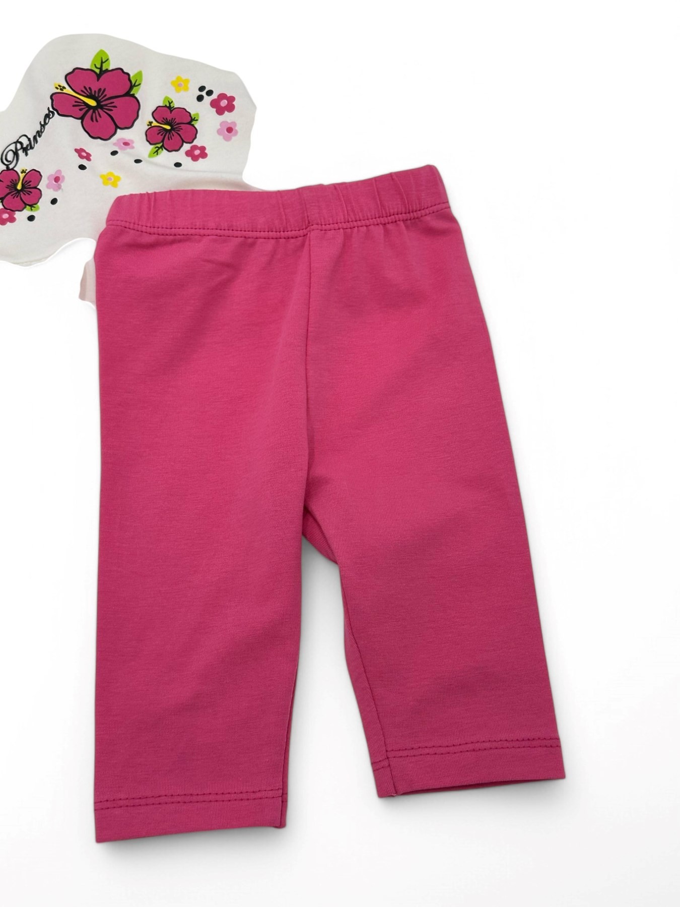 KIZ BEBEK YAZLIK ÇİÇEK BASKILI TAYTLI  6-9-12-18-24 AY KIZ BEBEK TAKIMI R1763