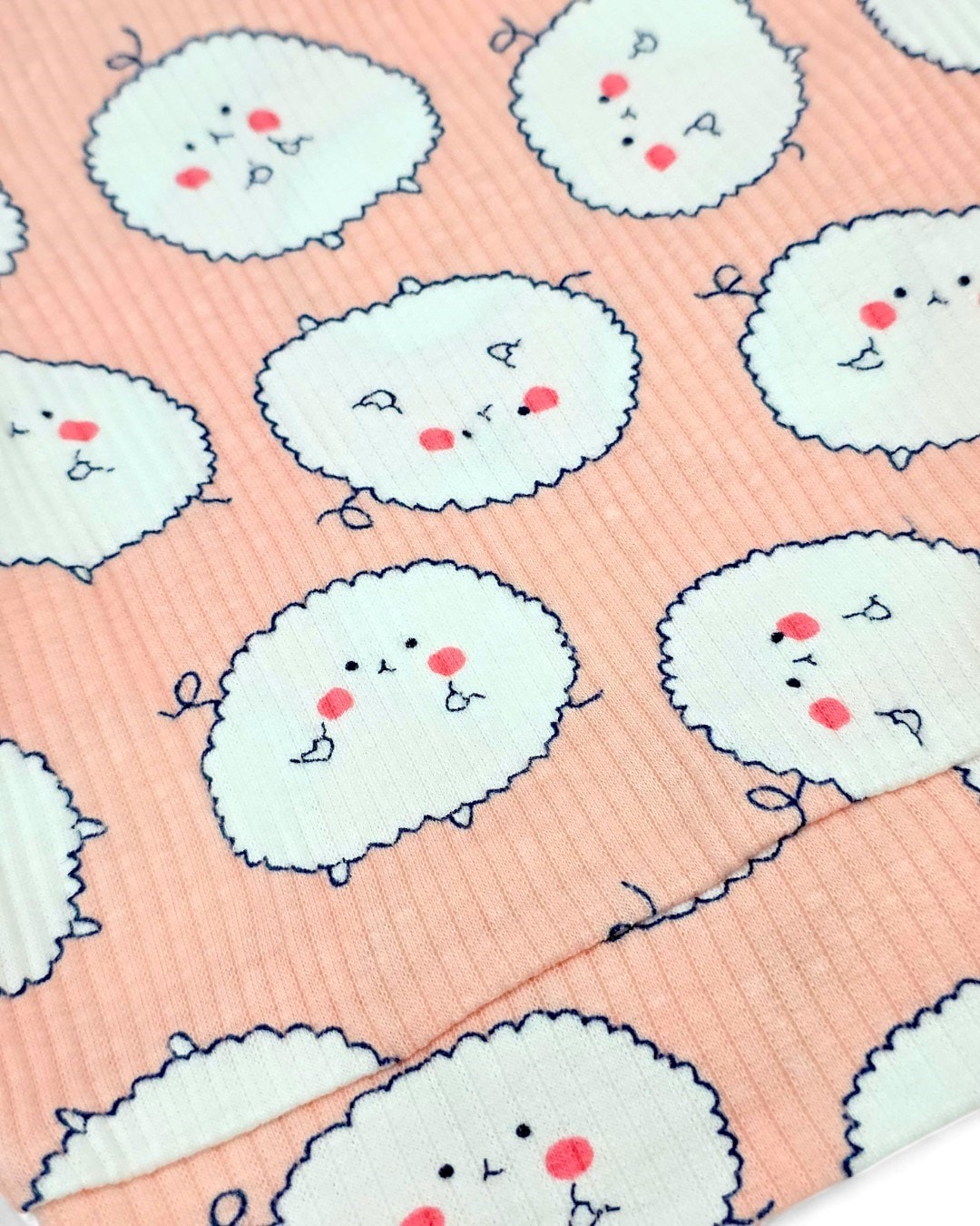 Kız Bebek Ayıcık Baskılı İnce Mevsimlik Gecelik Pijama Takımı, Esnek İnce Kumaş R2037
