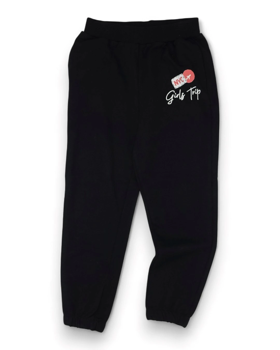 Kız Çocuk 6-7-8-9-10 Yaş Mevsimlik Kapüşonlu Paris Baskılı Alt Üst Eşofan Takım R2328