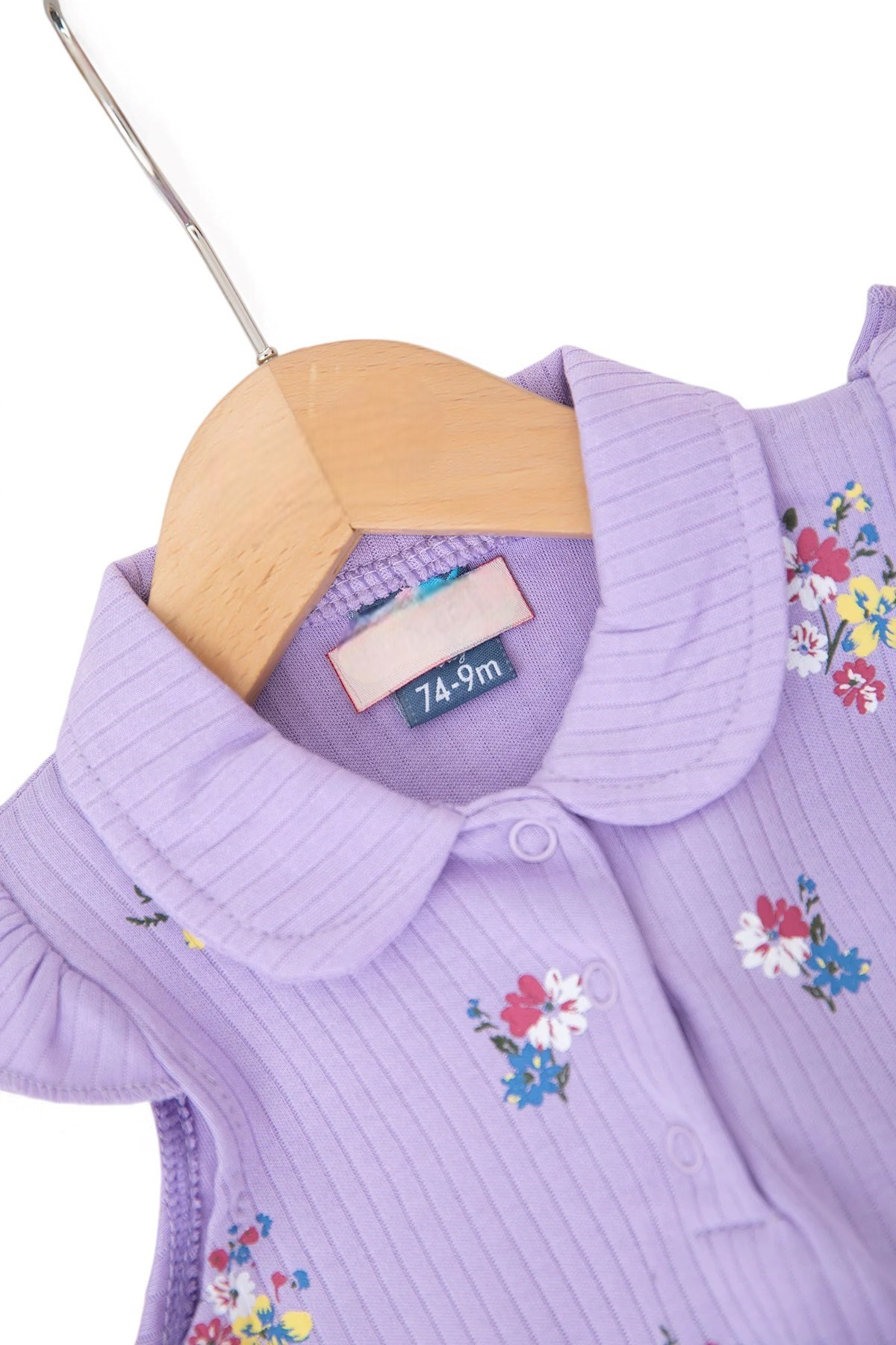 KIZ BEBEK YAZLIK ÇİÇEK BASKILI BLUZLU MÜSLİN ŞORTLU 6-9-12-18-24 AY KIZ BEBEK TAKIMI  R1698