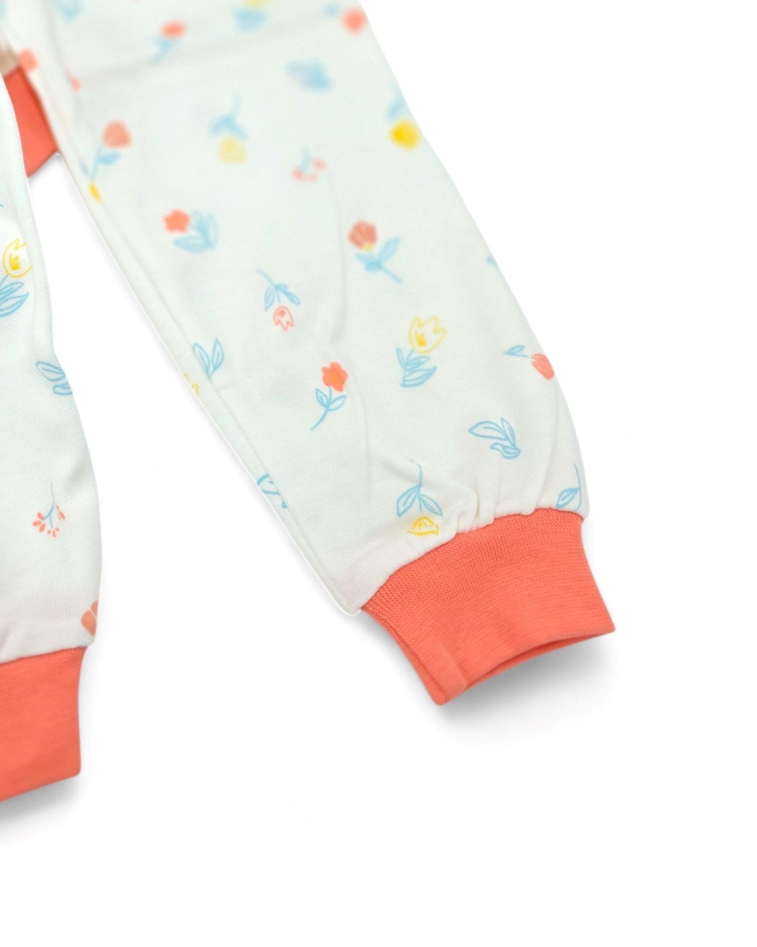 Kız Bebek Mevsimlik Çiçek Baskılı 3-24 Ay Gecelik Pijama Takımı ,%100 Pamuk R2180