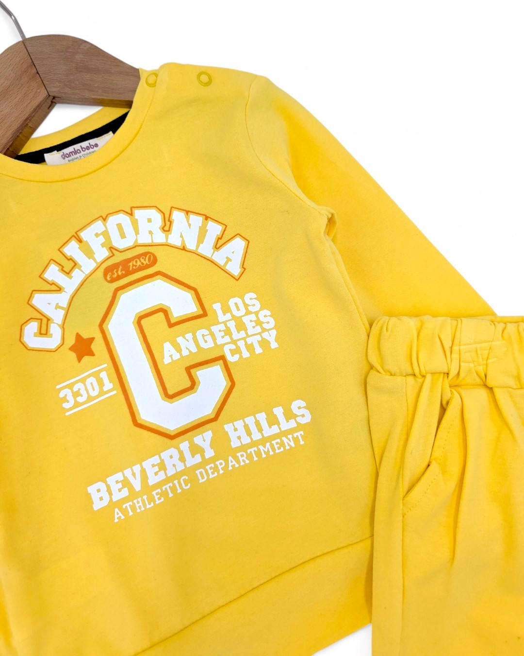 Erkek Bebek California Baskılı, Mevsimlik İnce Yumuşacık Günlük 3-6-9-12-18-24 Ay Takım R1146