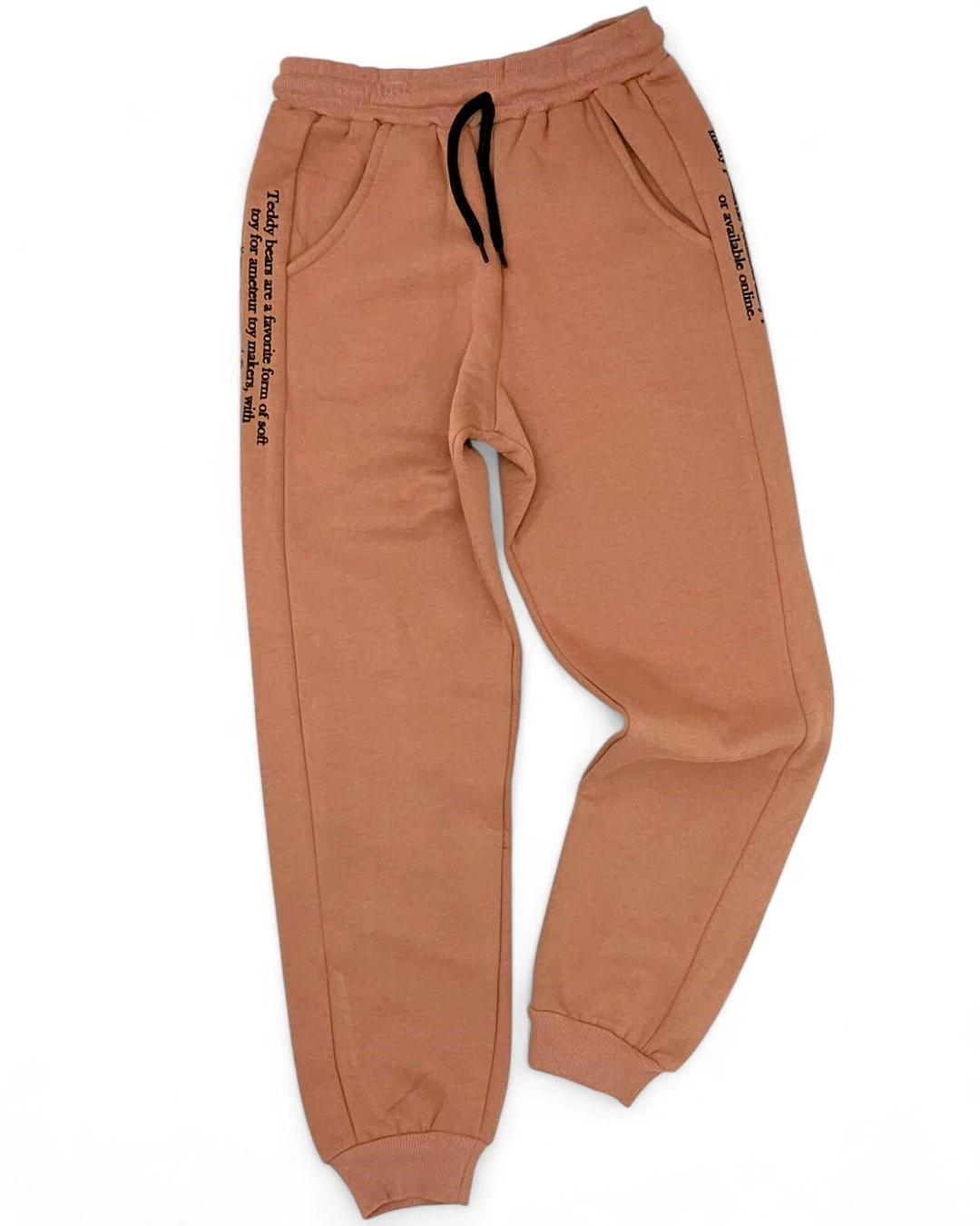 Kız Çocuk Baskılı Kışlık 3 İp Şardonlu 10-11-12-13-14 Yaş Alt Üst Eşofman Takımı R2295