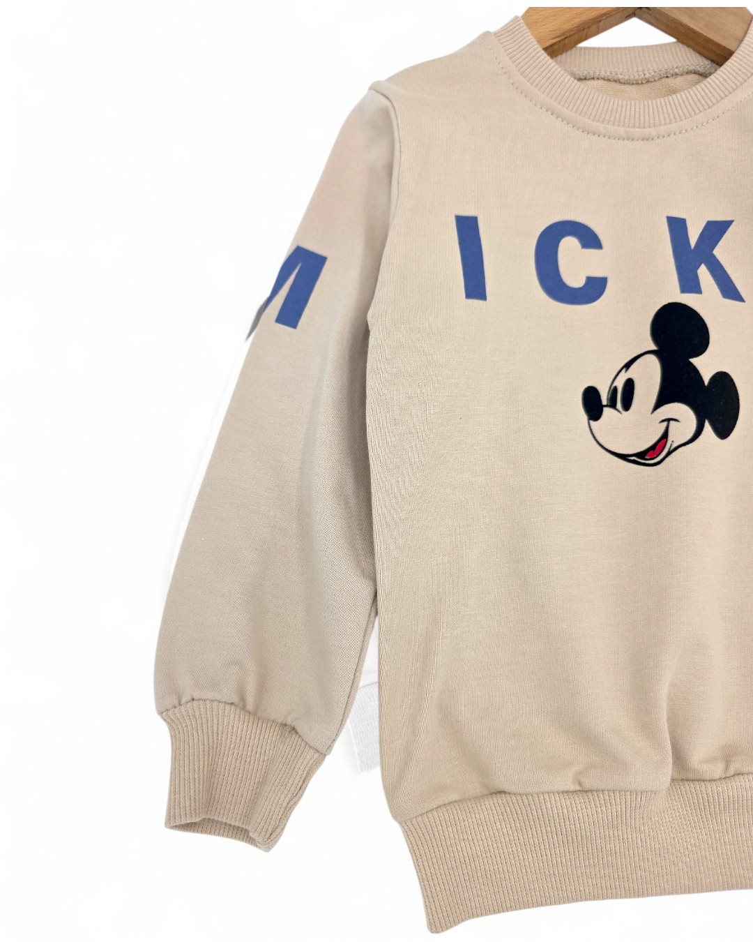Erkek Çocuk Mevsimlik Mickey Baskılı 2-3-4-5-6 Yaş Bisiklet Yakalı Eşofman Kreş Takımı R585