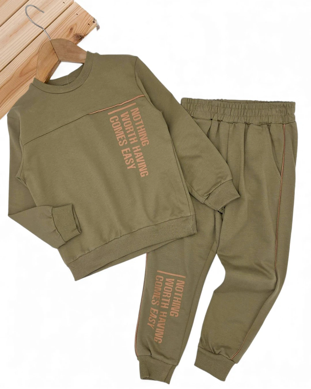 Erkek Çocuk Mevsimlik 2-3-4-5-6 Yaş Baskılı Eşofman Takımı, 2 İplik Alt Üst Takım R2398