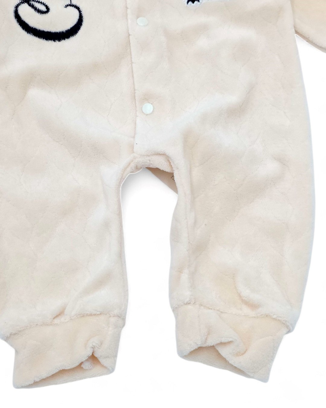 Bebek Kışlık Penguen Desenli %100 Pamuklu 0-1-3-6 Ay Kadife Çıtçıtlı Tulum R2163