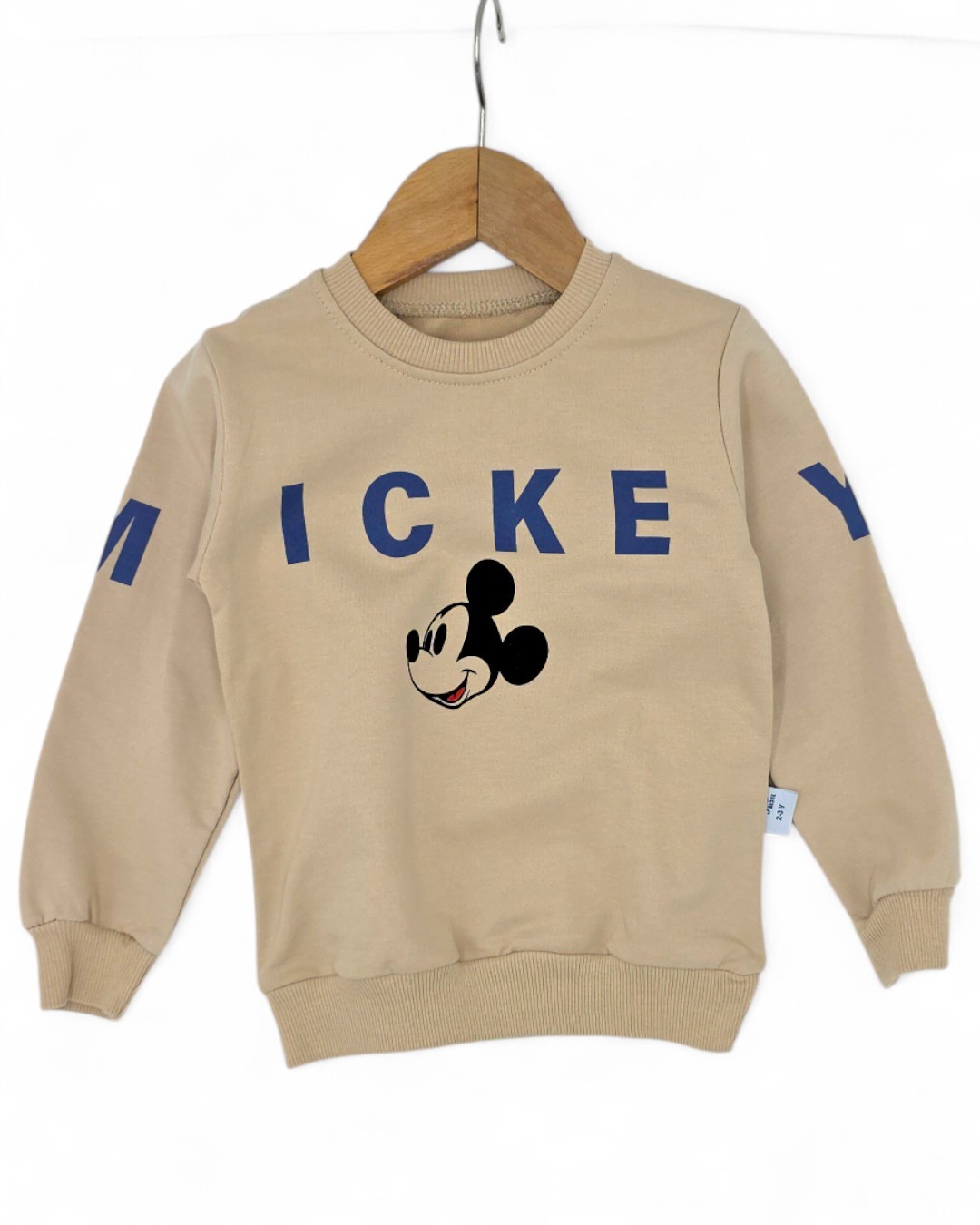 Erkek Çocuk Mevsimlik Mickey Baskılı 2-3-4-5-6 Yaş Bisiklet Yakalı Eşofman Kreş Takımı R585