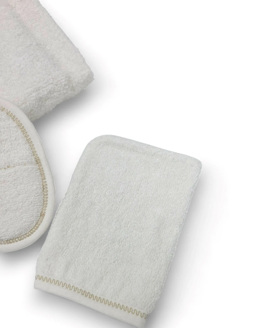 Kız Bebek Kedi Detaylı Lüks Bornoz Takımı Havlu Seti Pamuk Kumaş  BN4