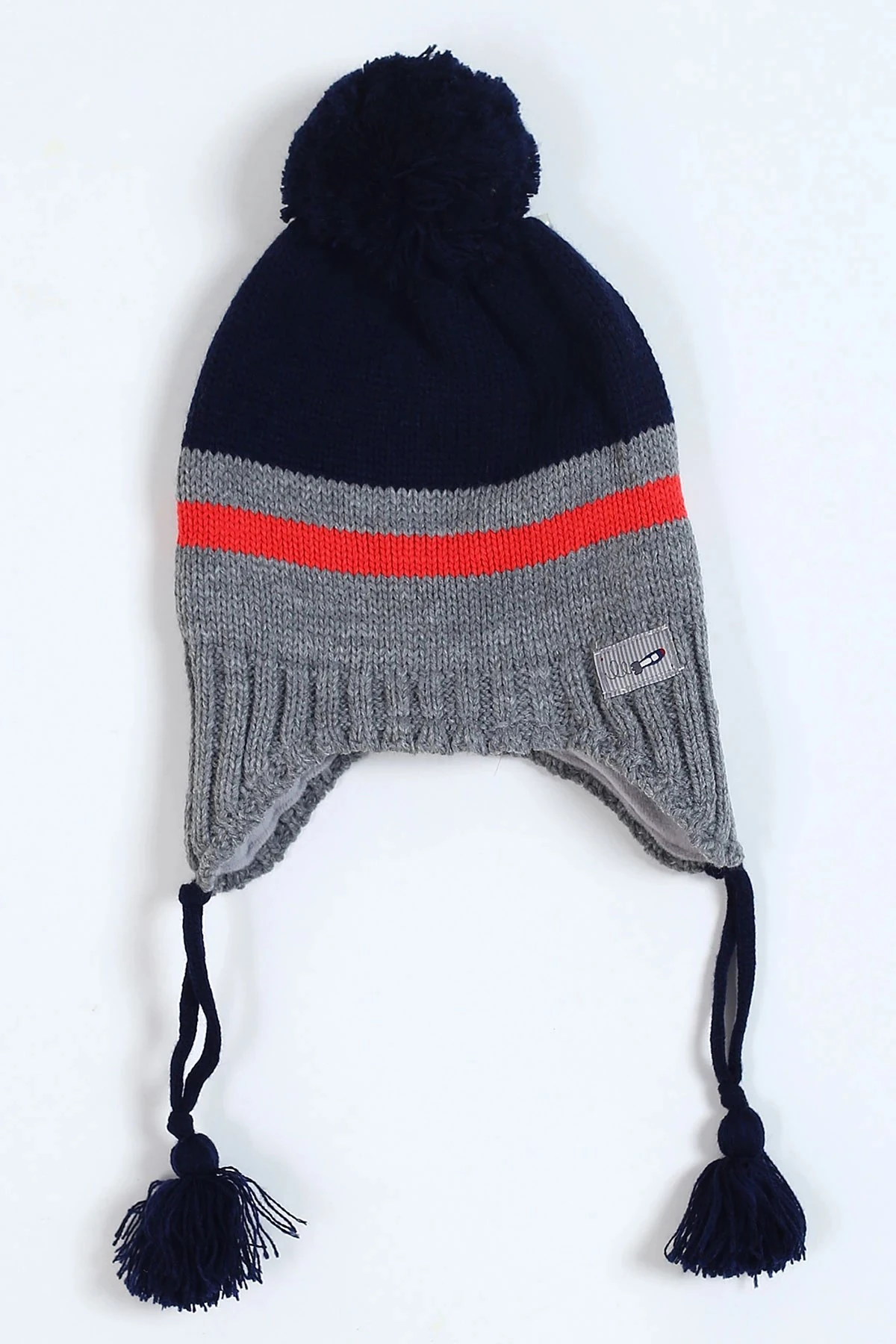 Erkek Çocuk 1-4 Yaş İçi Polarlı Triko Bebek Beresi  BR26 - LACİVERT