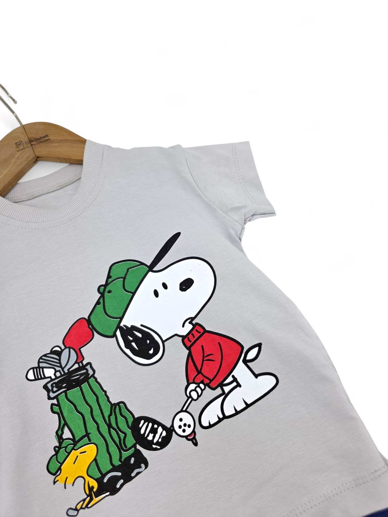 ERKEK ÇOCUK YAZLIK SNOOPY BASKILI 2-6 YAŞ ŞORTLU ALT ÜST TAKIM R1959