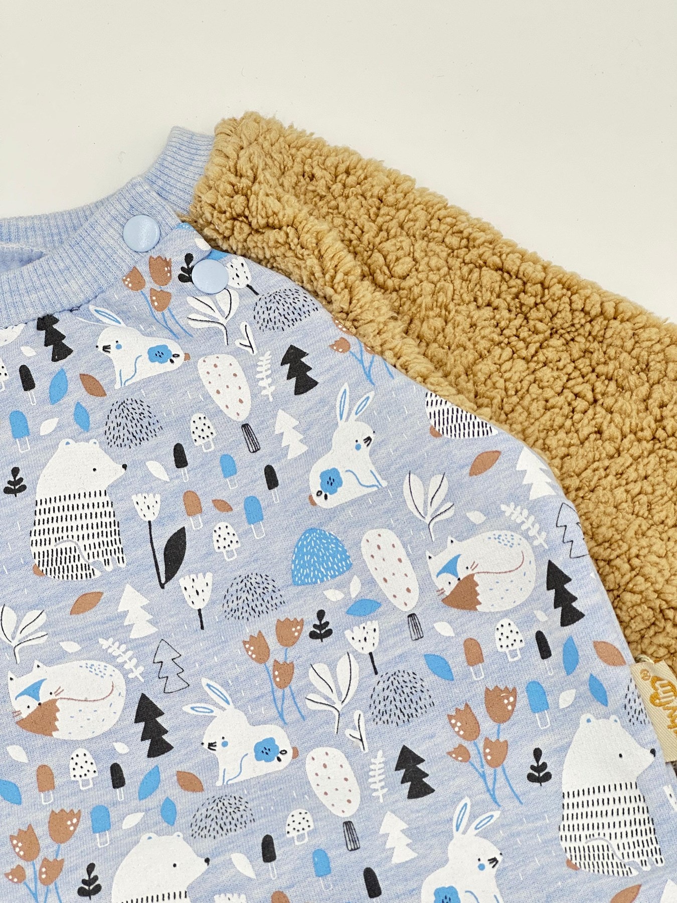 Erkek Bebek Şardonlu Welsoft Kol Detaylı Kışlık 2'li Baskılı Takım 0-3-6-9 Ay R1213