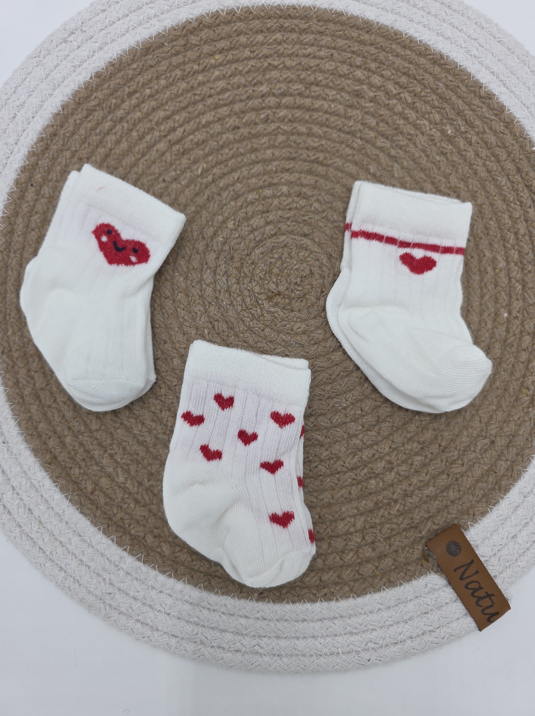 Yeni Doğan 0-6 Ay 3'lü Bebek Çorap Seti / Bebek Çorabı CP12 - MODEL 1