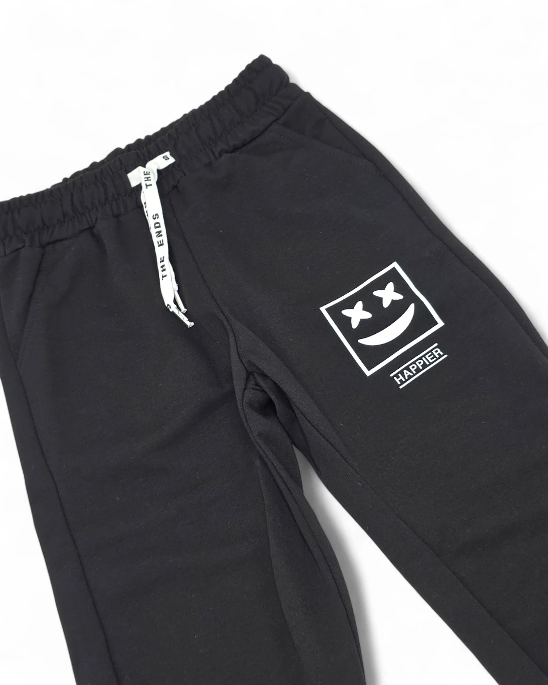 Erkek Çocuk HAPPIER Baskılı, İnce Mevsimlik 5-6-7-8-9-10 Yaş Viskon 2 İplik Eşofman Takımı R2196