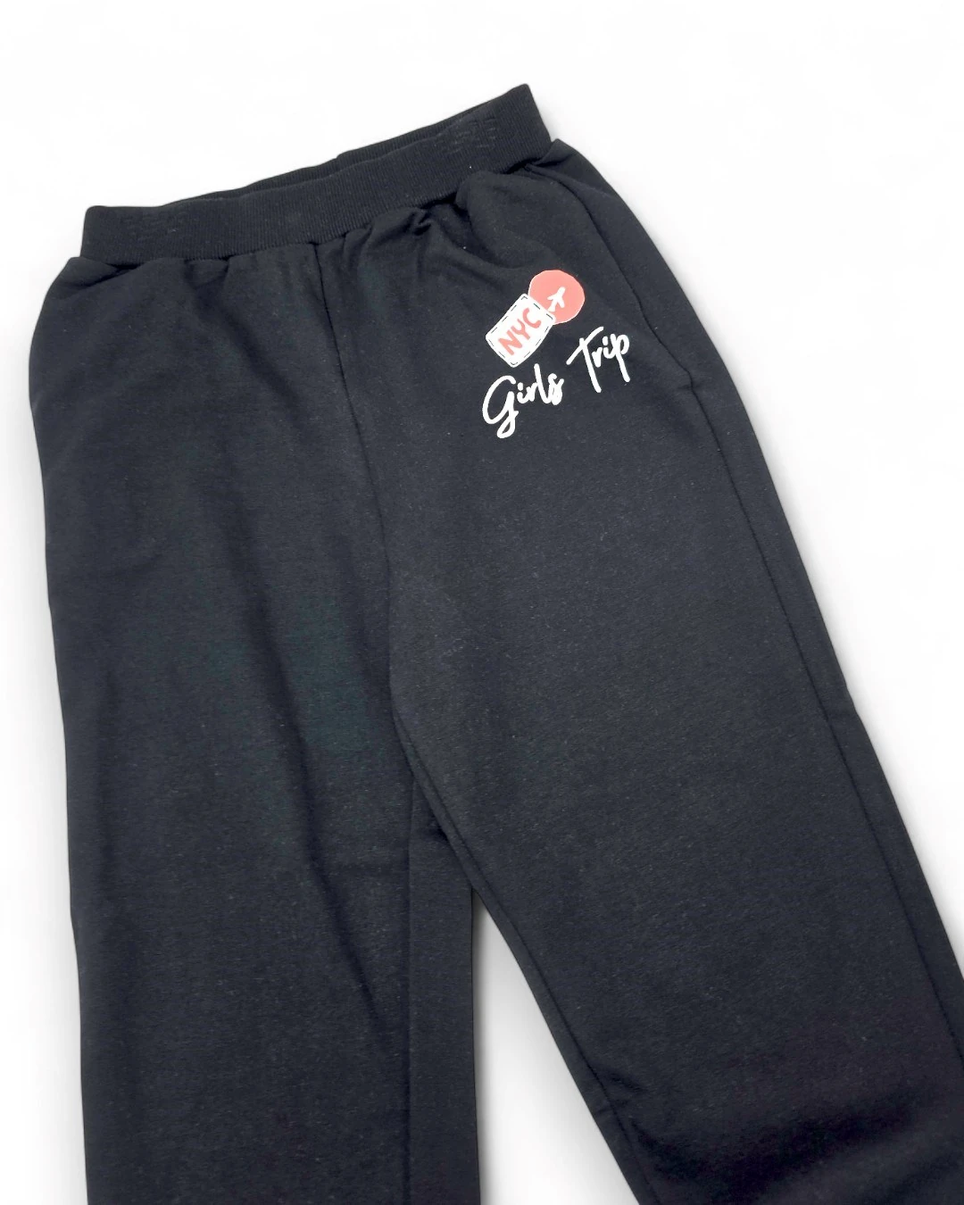 Kız Çocuk 6-7-8-9-10 Yaş Mevsimlik Kapüşonlu Paris Baskılı Alt Üst Eşofan Takım R2328