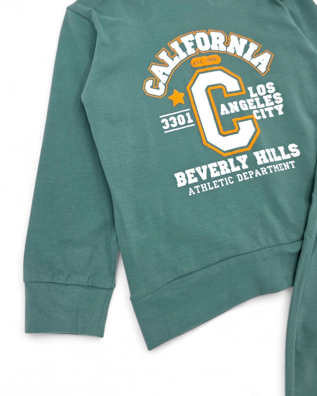 Erkek Bebek California Baskılı, Mevsimlik İnce Yumuşacık Günlük 3-6-9-12-18-24 Ay Takım R1146