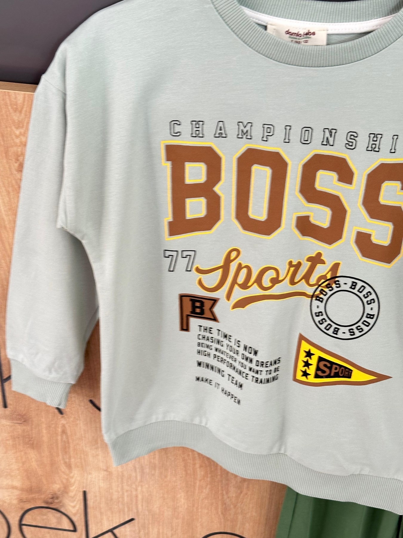 ERKEK ÇOCUK 6-7-8-9-10 YAŞ BOSS BASKILI MEVSİMLİK ALT ÜST TAKIM R1118