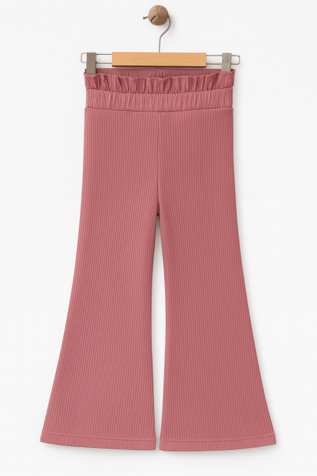 Kız Çocuk Mevsimlik Ribana , Fitilli Geniş Kesim Pantalon 9-13 Yaş R1963 - MÜRDÜM
