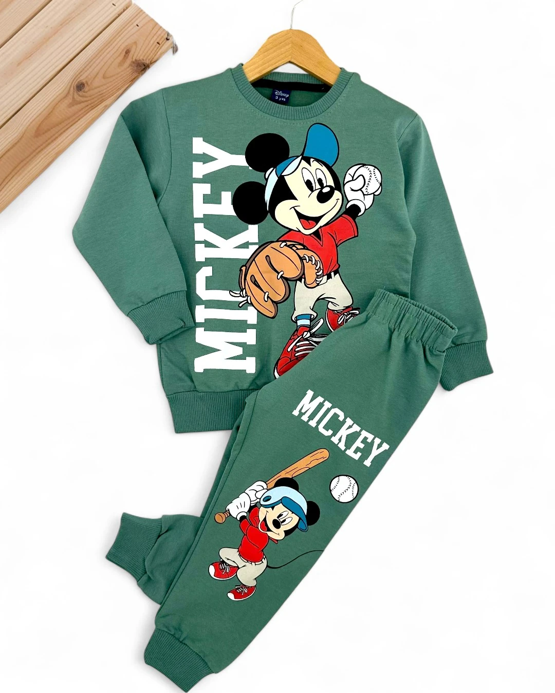MİCKEY Baskılı Erkek Çocuk Mevsimlik İnce Eşofman Takımı l İnterlok Kumaş %100 Pamuklu l 6-10 Yaş l  R2336
