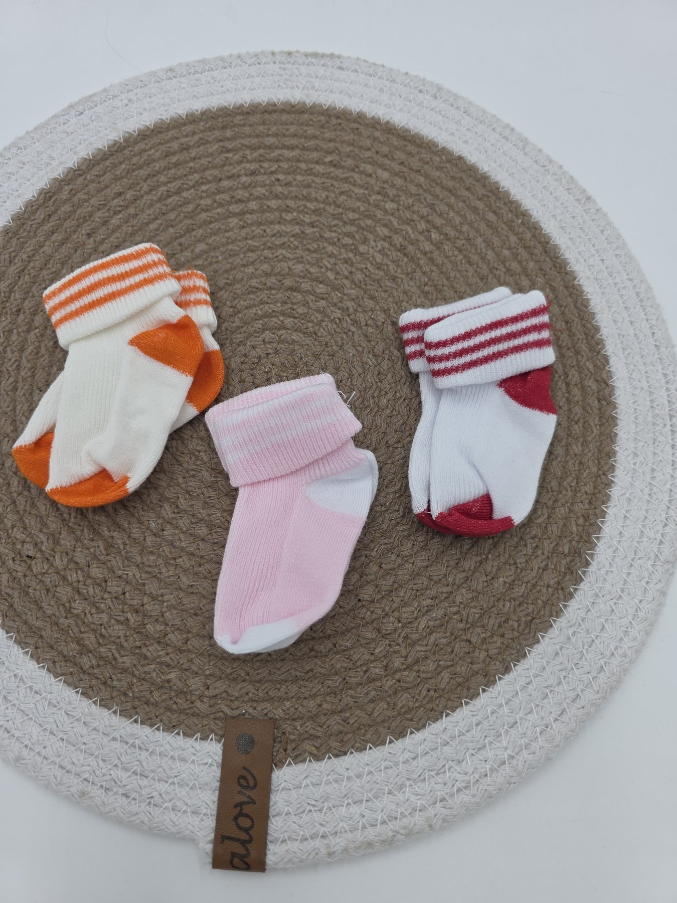 KIZ BEBEK 0-6 AY BEBEK 3'LÜ SOKET ÇORAP CP9 - MODEL 3